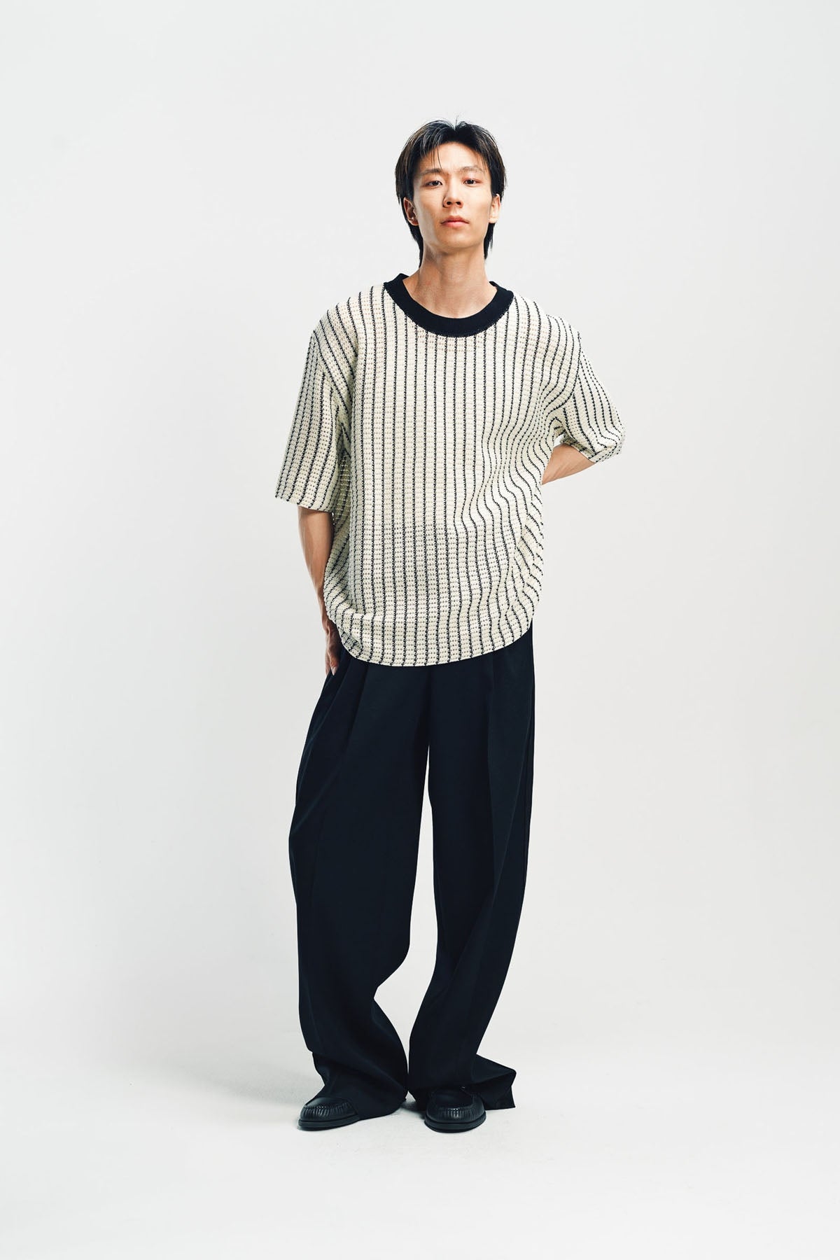 JIL SANDER | STRIPED KNIT TEE