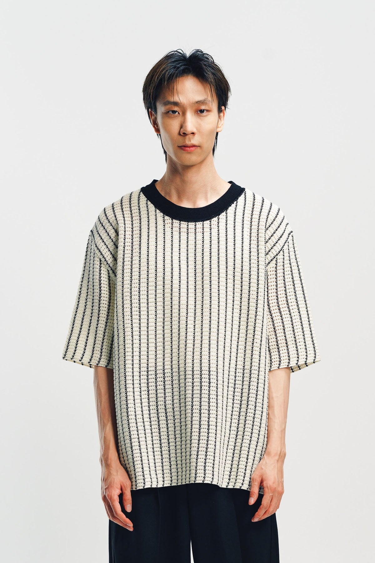 JIL SANDER | STRIPED KNIT TEE