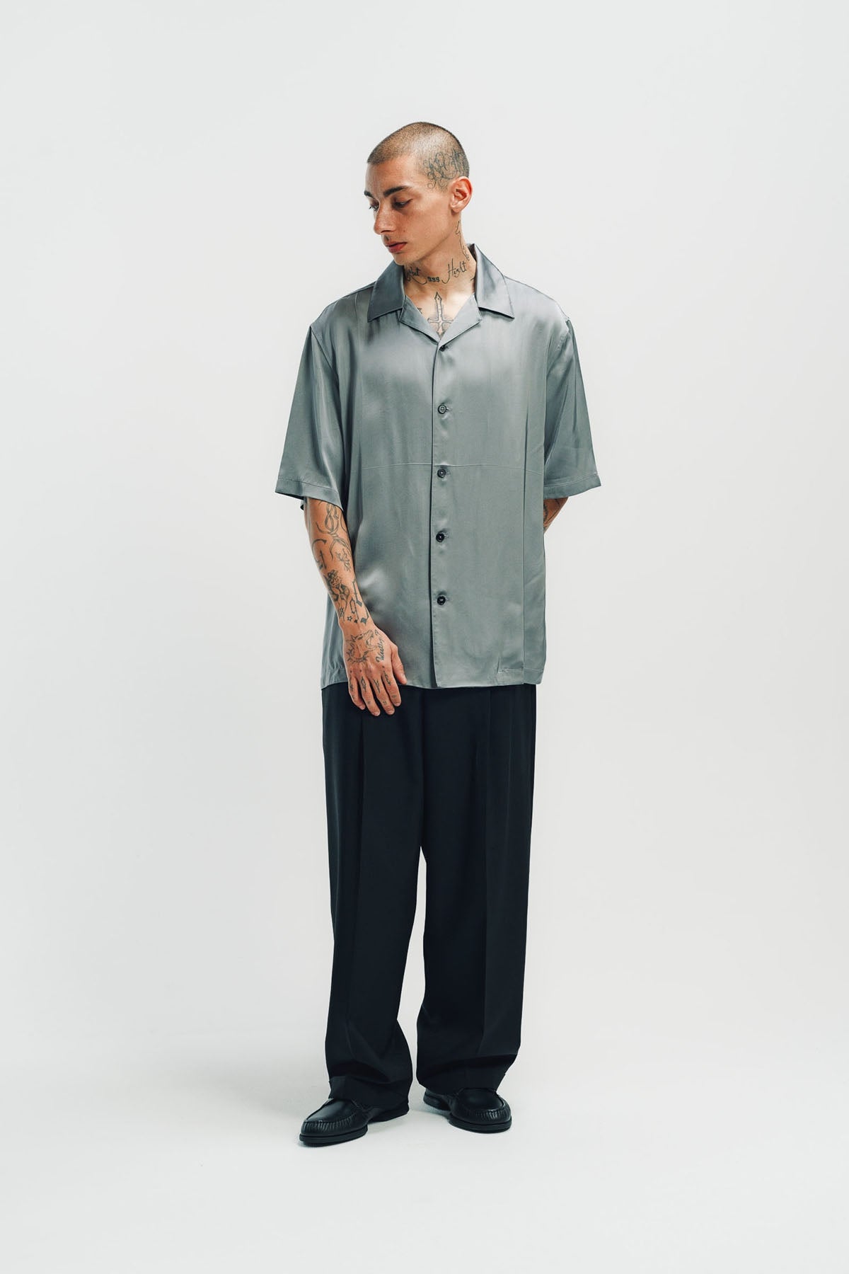 JIL SANDER | FLUID VISCOSE SHORT SLEEVE SHIRT