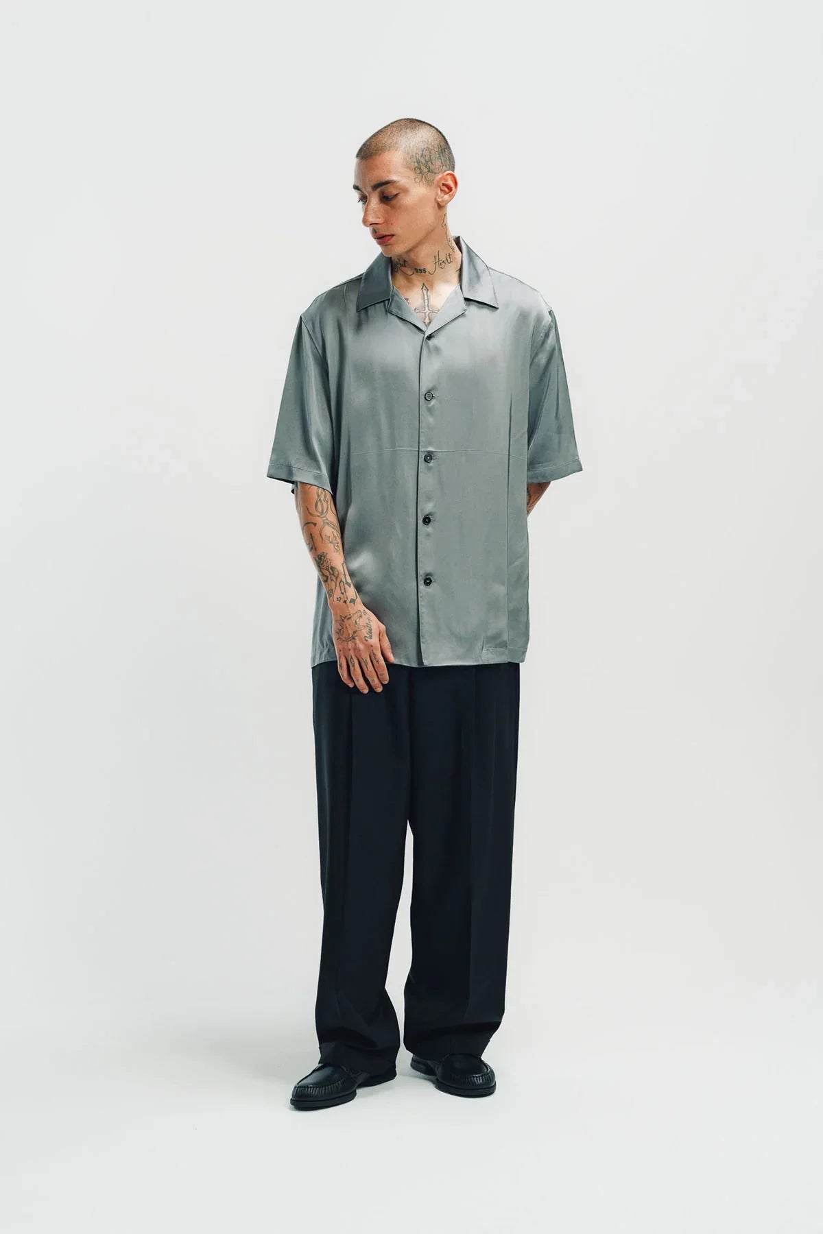 JIL SANDER | FLUID VISCOSE SHORT SLEEVE SHIRT
