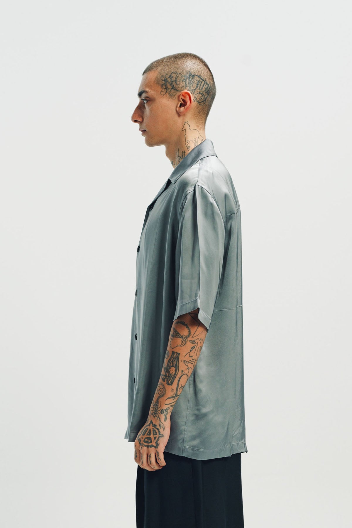 JIL SANDER | FLUID VISCOSE SHORT SLEEVE SHIRT