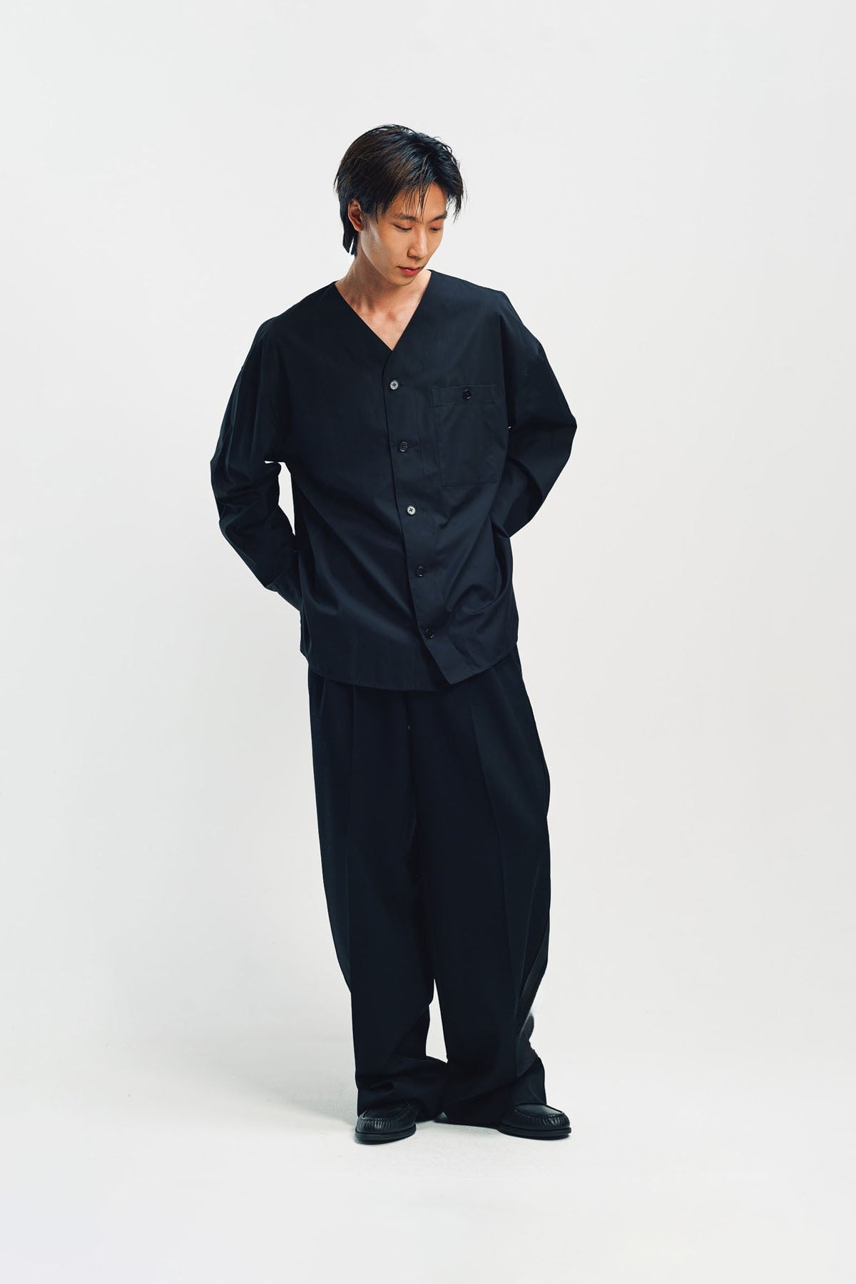 JIL SANDER | PATCH POCKET LONG SLEEVE SHIRT