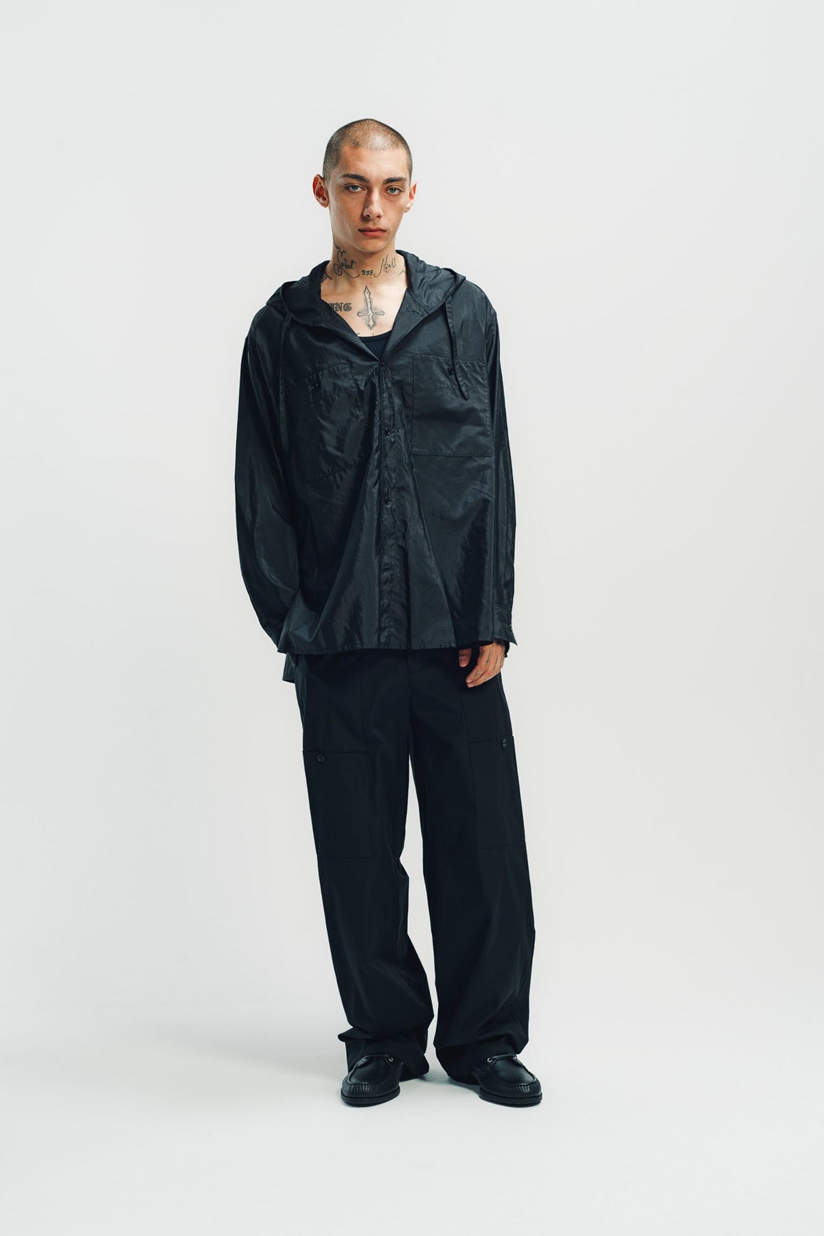 JIL SANDER | HOODED LONG SLEEVE SHIRT