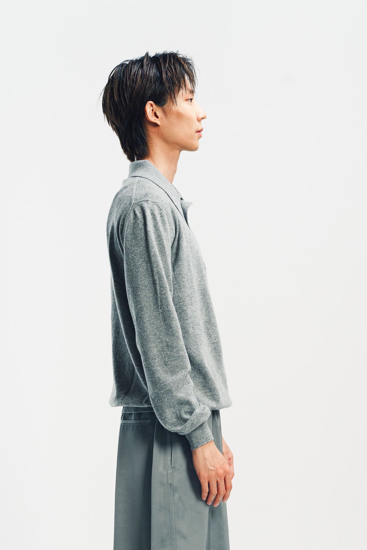 JIL SANDER | LIGHTWEIGHT WOOL POLO SWEATER