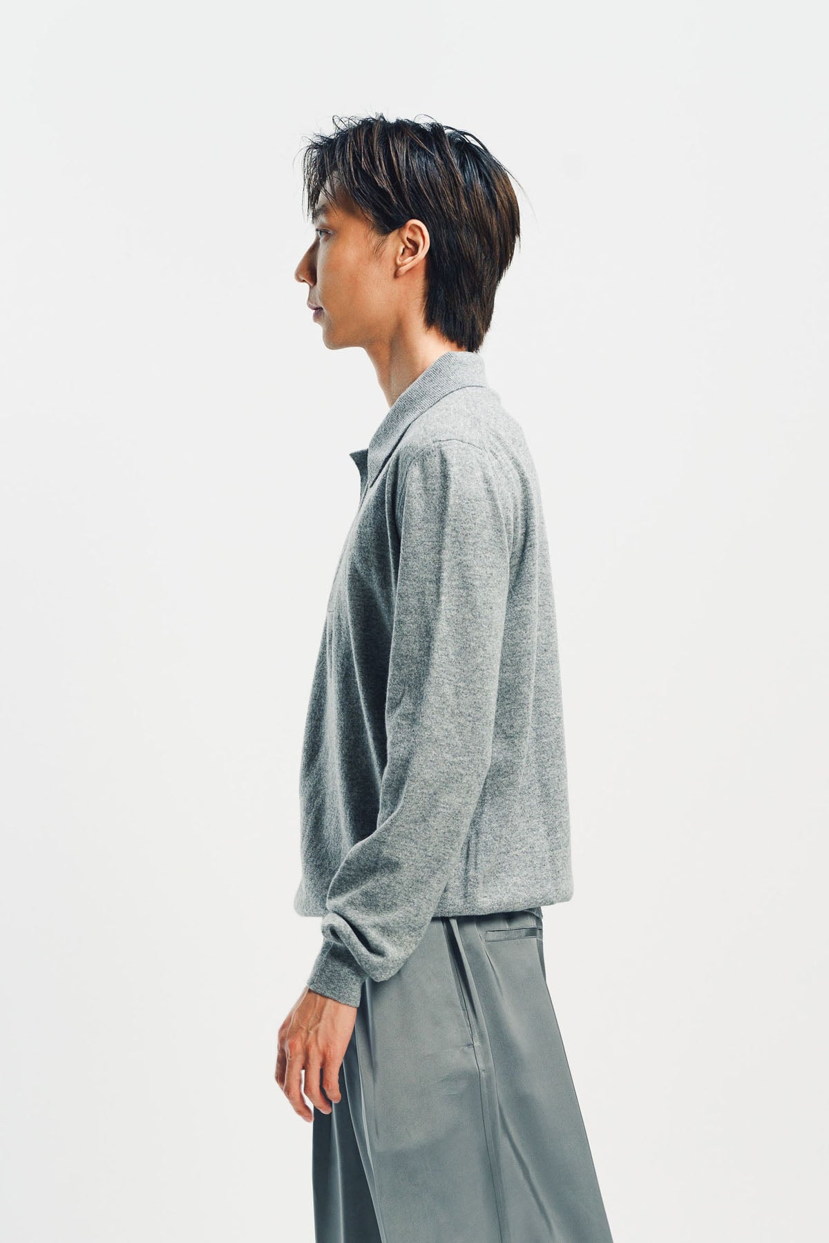 JIL SANDER | LIGHTWEIGHT WOOL POLO SWEATER