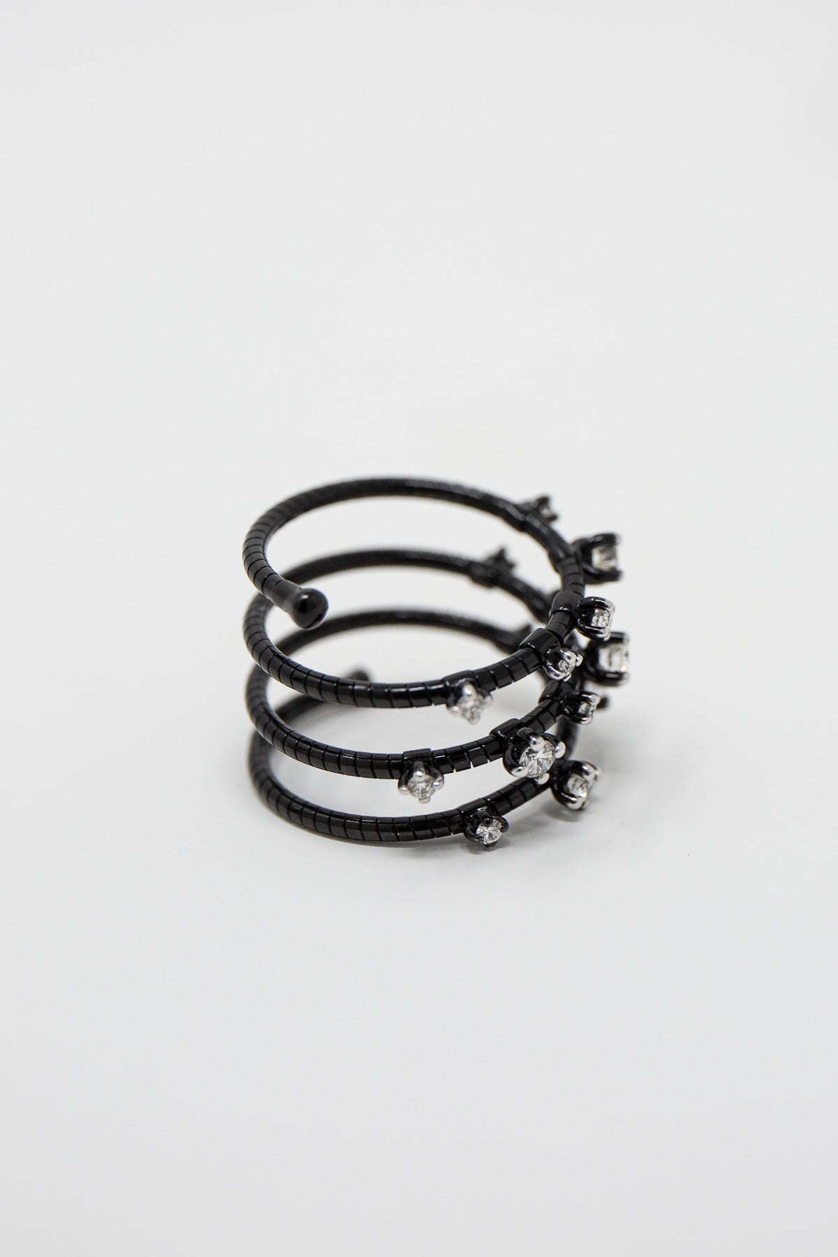 MATTIA CIELO | BLACK GOLD 15 DIAMOND RING