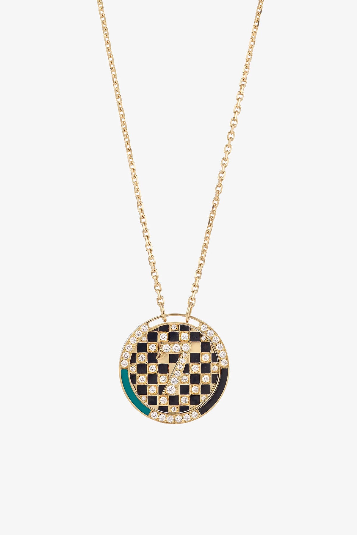 MYSTERYJOY | MEDAL CHESS NECKLACE