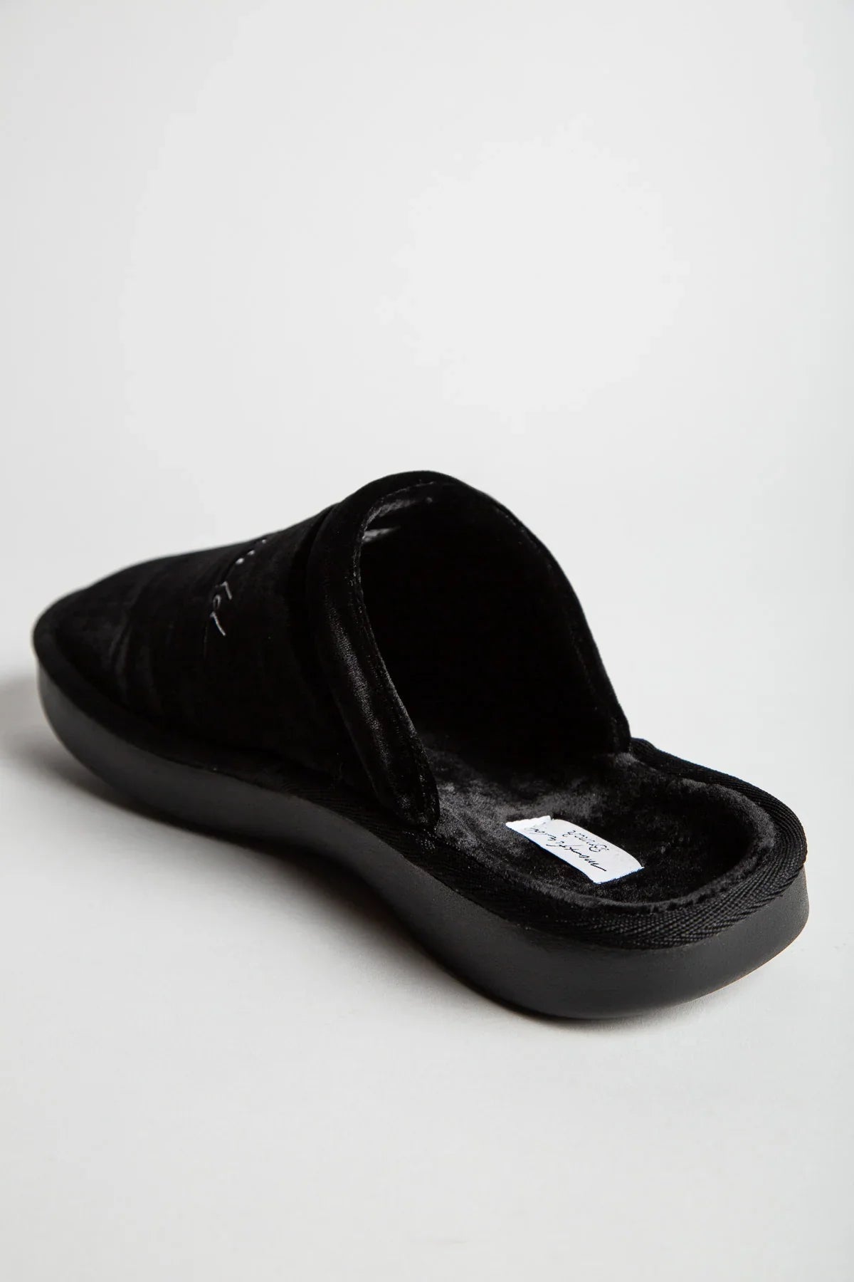 MAXFIELD PRIVATE COLLECTION | BLACK MAXFIELD SLIPPERS