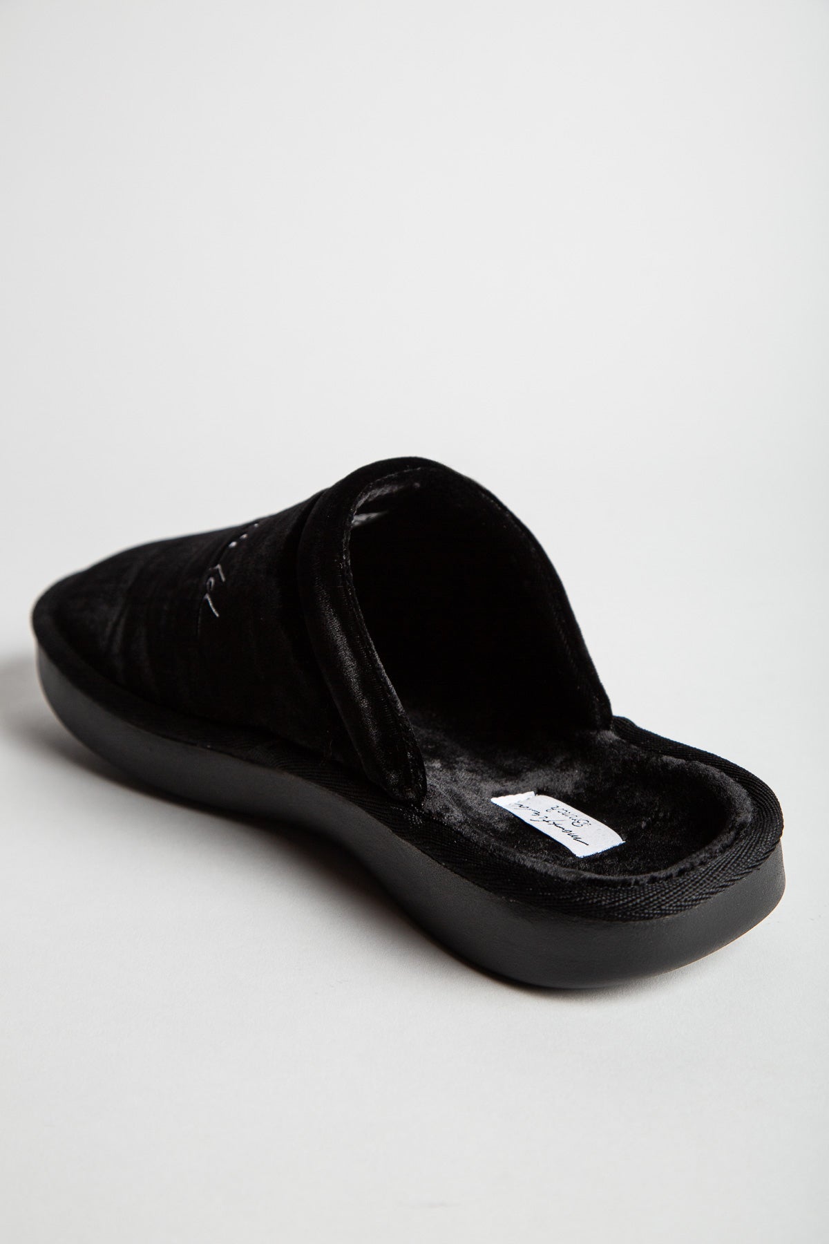 MAXFIELD PRIVATE COLLECTION | BLACK MAXFIELD SLIPPERS
