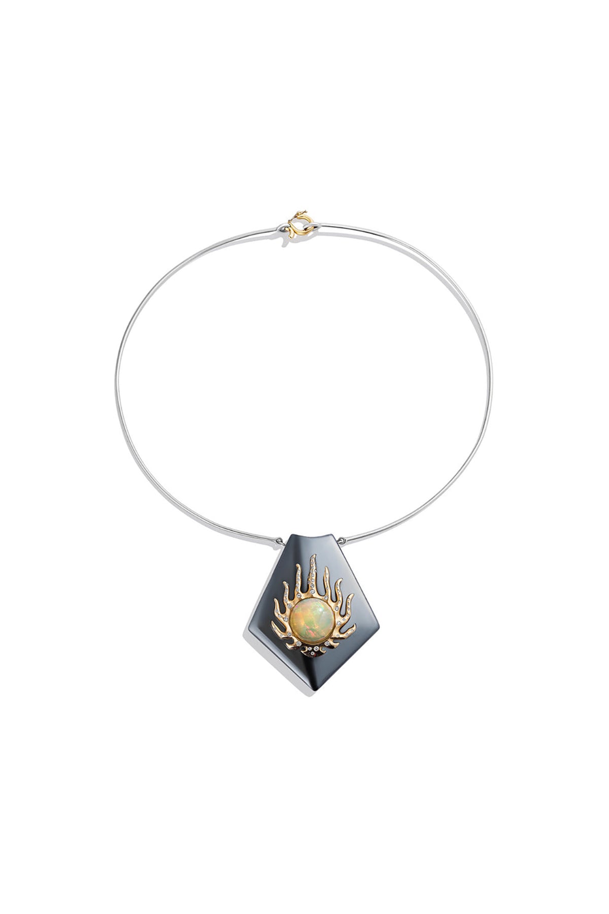 RENATO CIPULLO | HEMATITE BLAZE NECKLACE