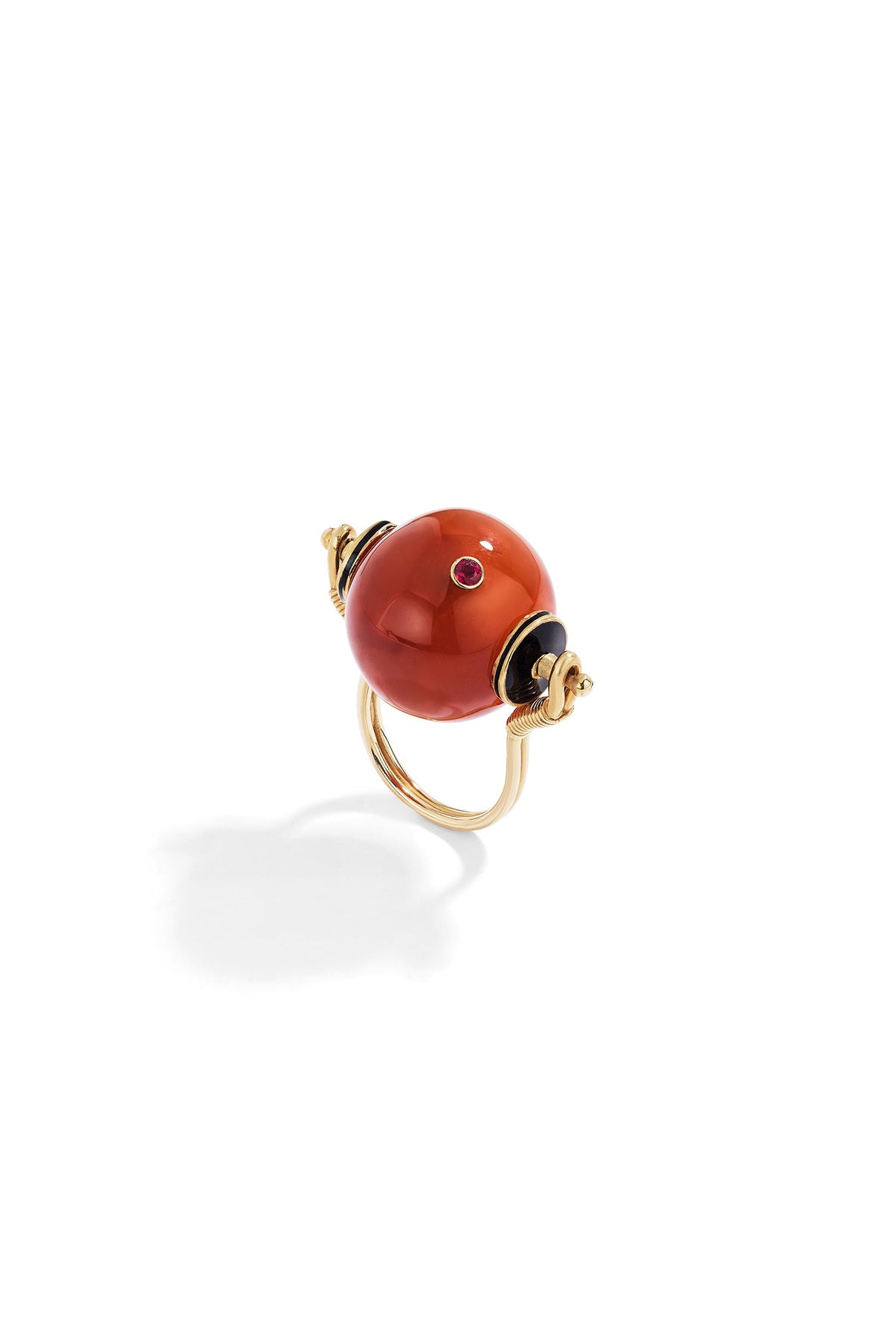 RENATO CIPULLO | CARNELIAN BOCCE RING