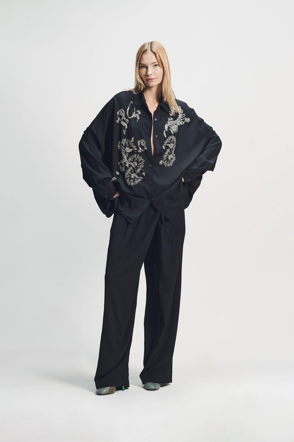 Dries Van Noten | Sequinned Long Sleeve Shirt