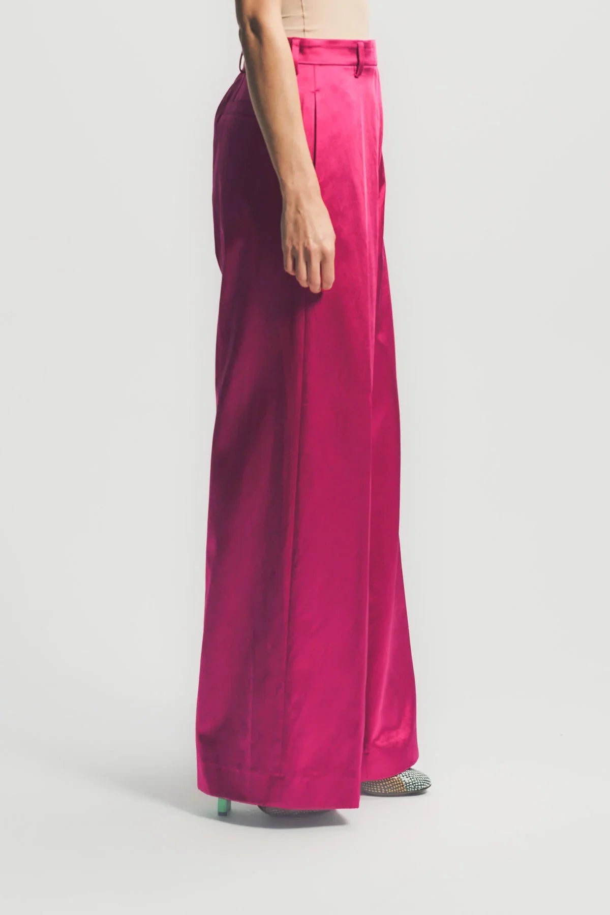 DRIES VAN NOTEN | WASHED SATIN PANTS