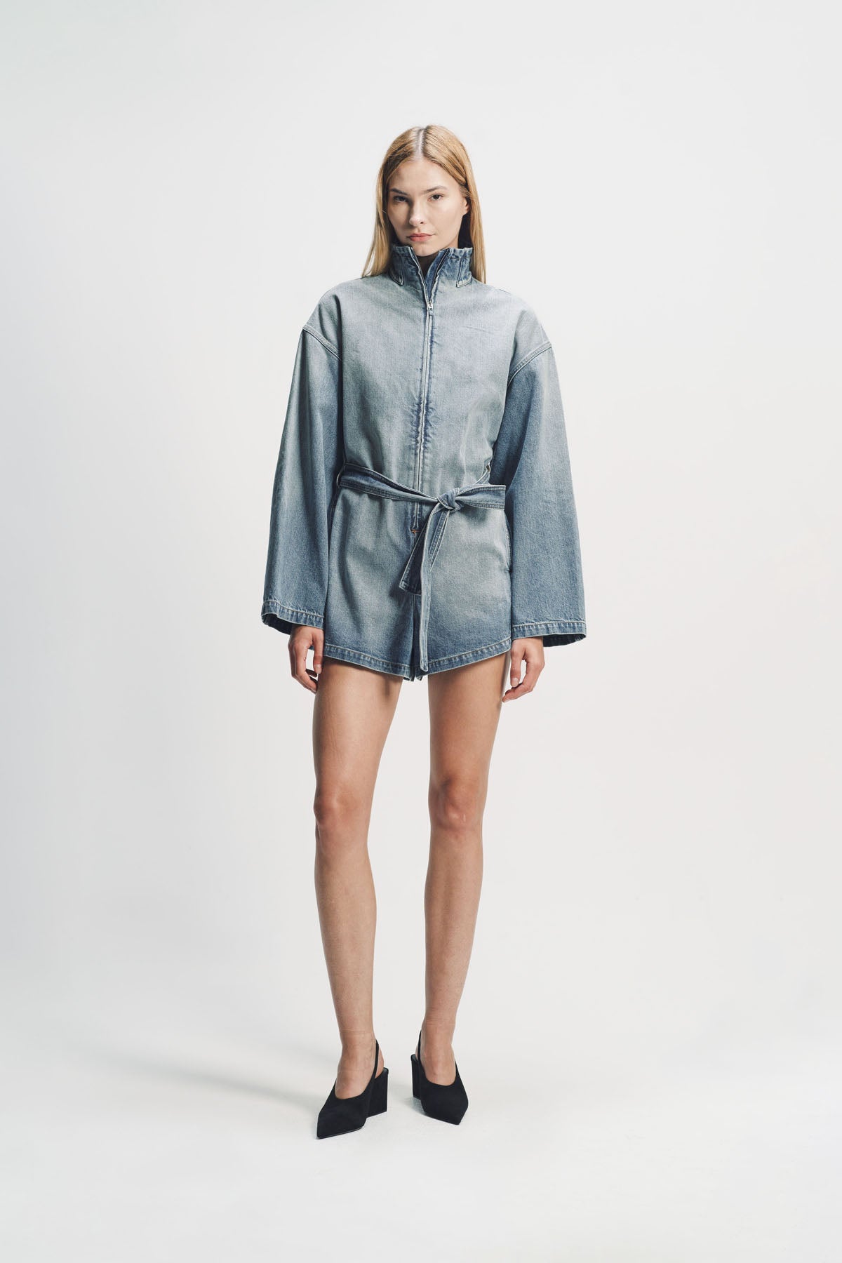 Alaïa | Zip Denim Jumpsuit