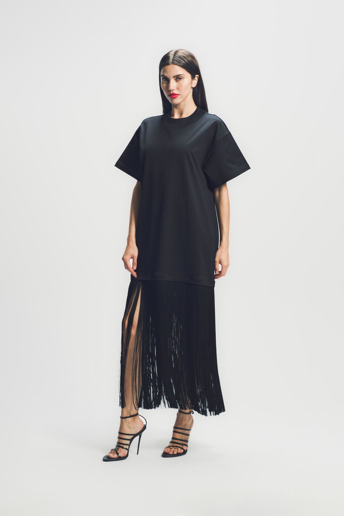 alaia shirt dress Grace meets artistry in the Leo Dip Dye Shirt Dress, where soft off-white tones blend beautifully into a delicate dusty rose ombr. The intricate braided detailing and tassel accents create a statement