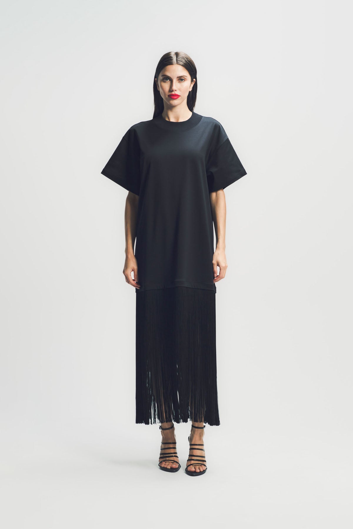 ALAÏA | FRINGED COTTON T-SHIRT