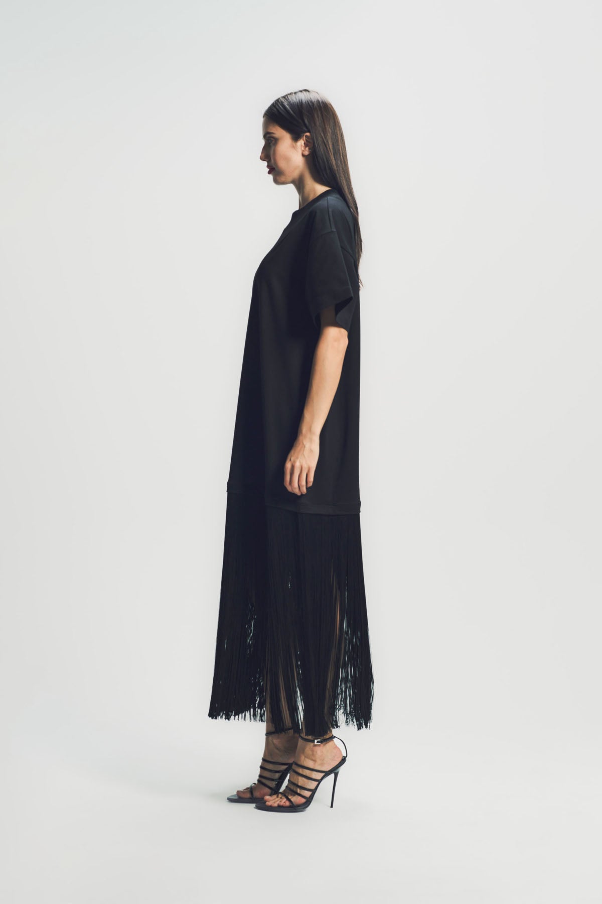 ALAÏA | FRINGED COTTON T-SHIRT