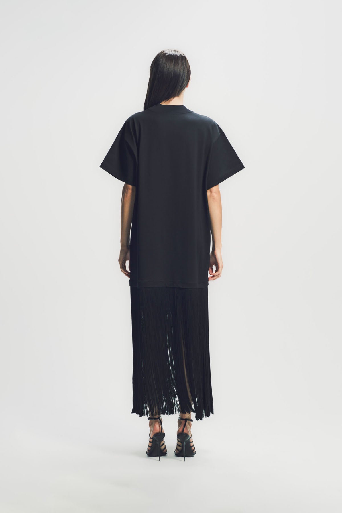 ALAÏA | FRINGED COTTON T-SHIRT
