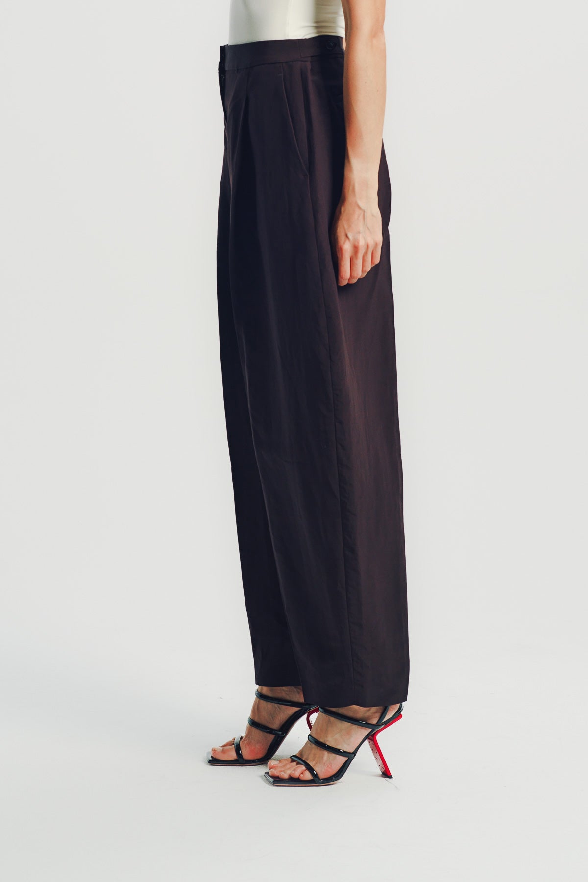 Alaïa | Paper-Touch Round Tailored Pants