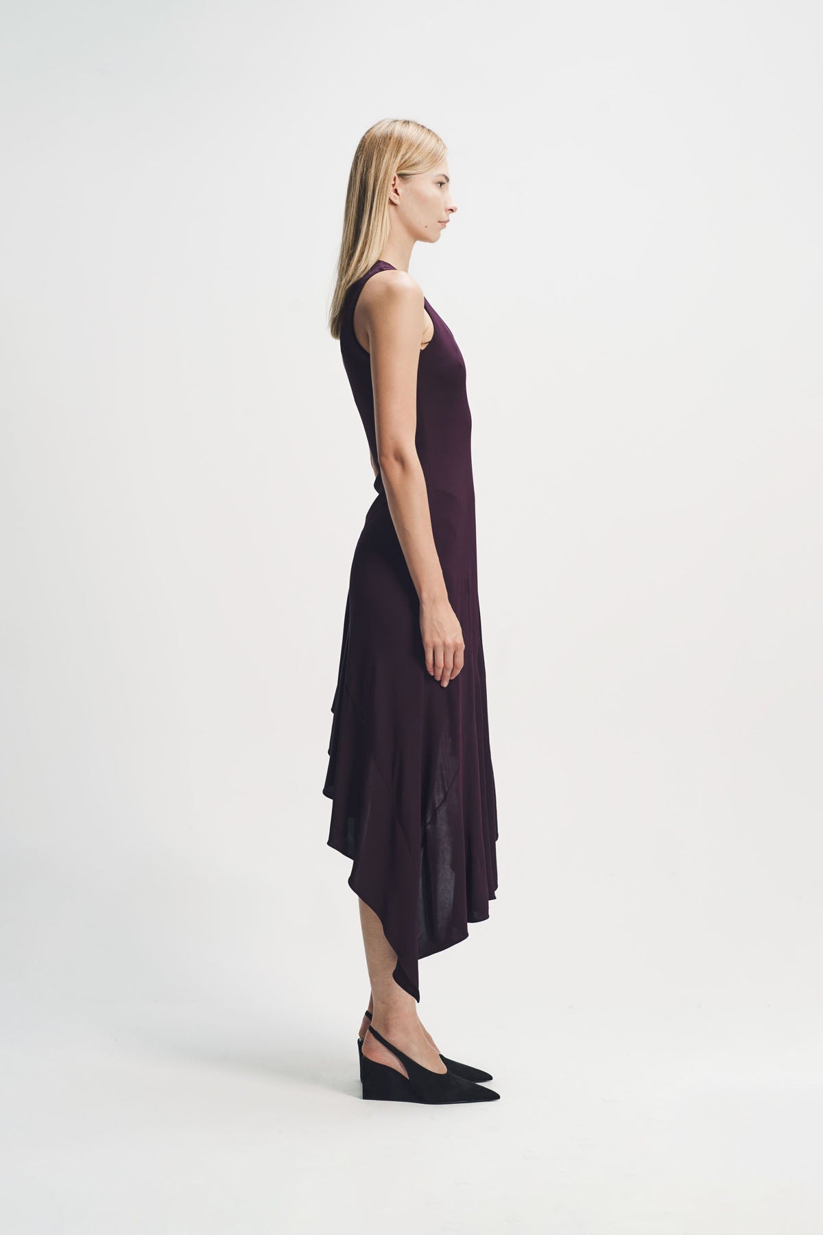 Alaïa | Asymmetric Fluid Jersey Dress