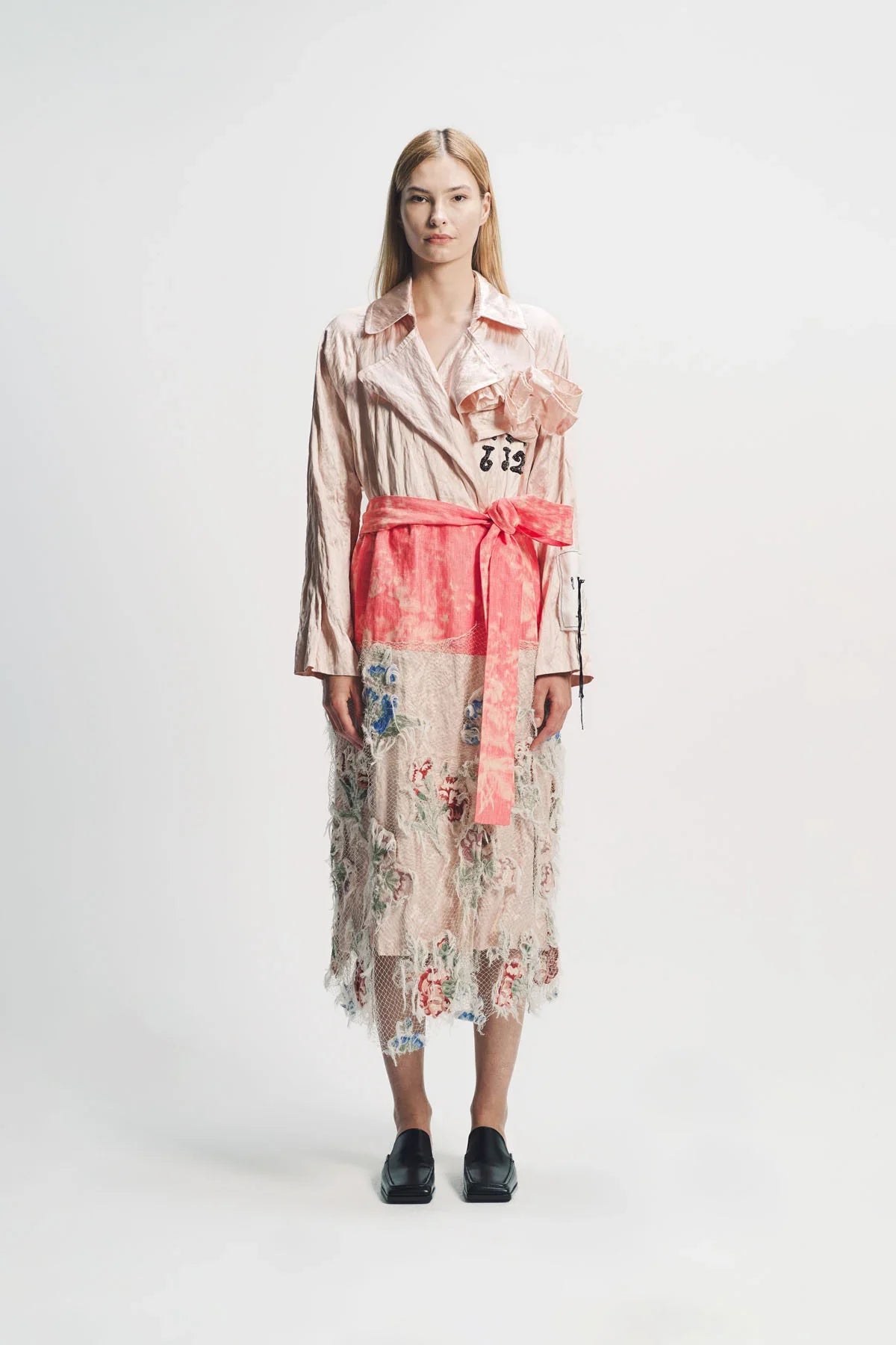 Erdem | Embellished Textured Satin Trench Coat