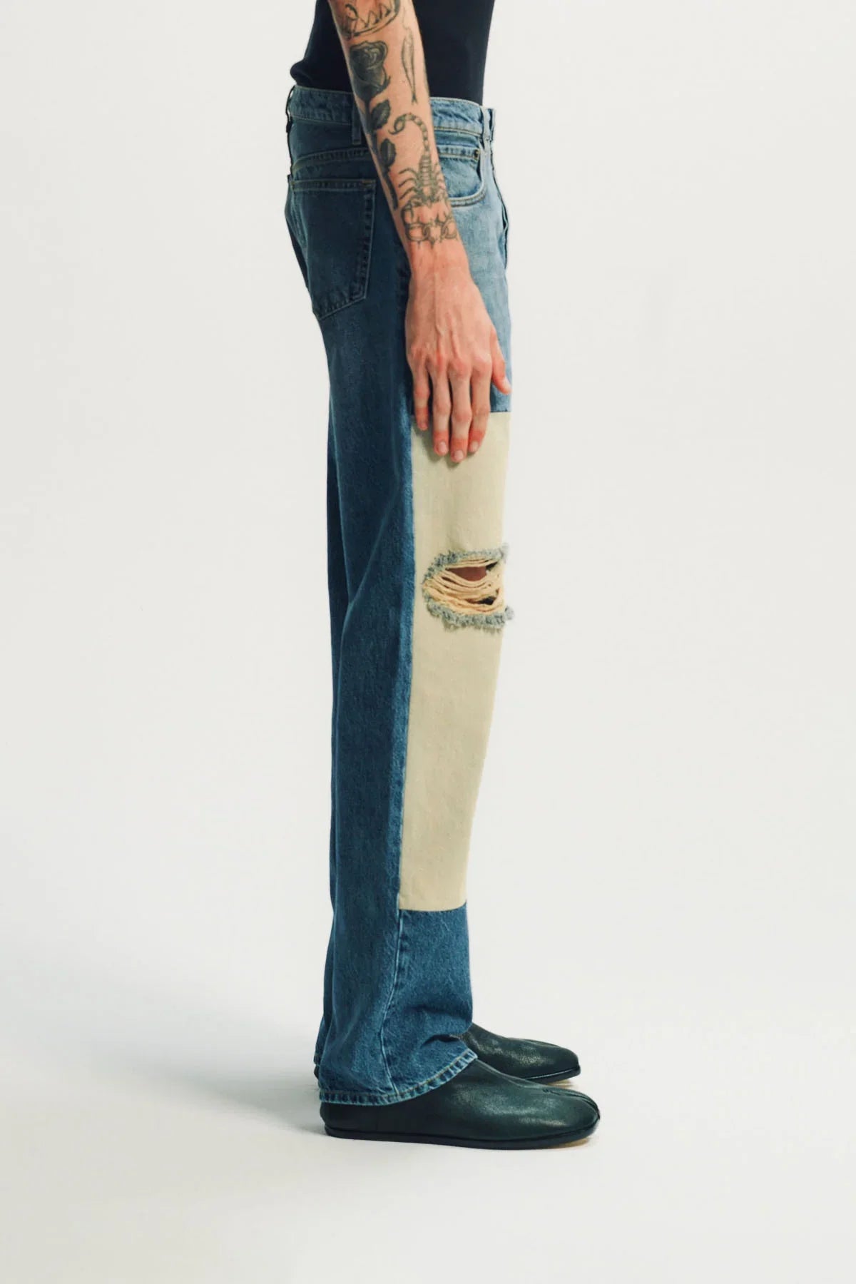 Maison Margiela | Patched Panel Straight Jeans