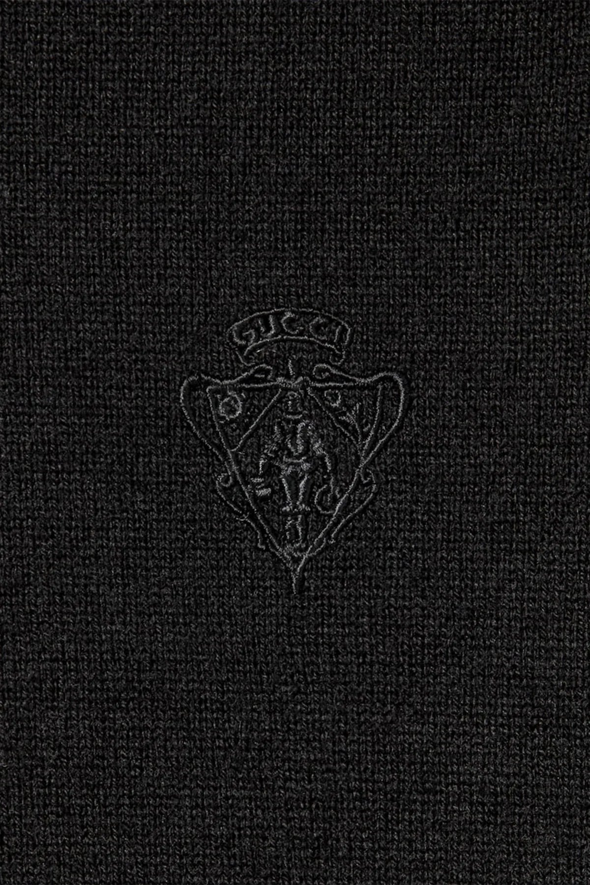 GUCCI | KNIT WOOL TURTLENECK WITH EMBROIDERY