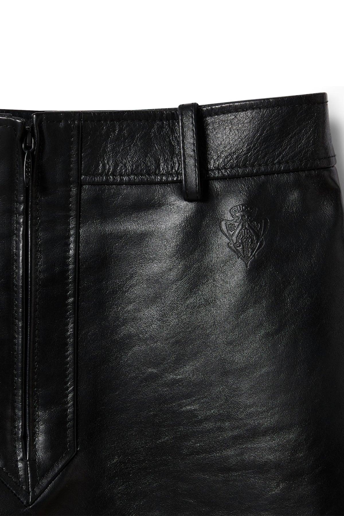 Gucci | Leather Mini Skirt
