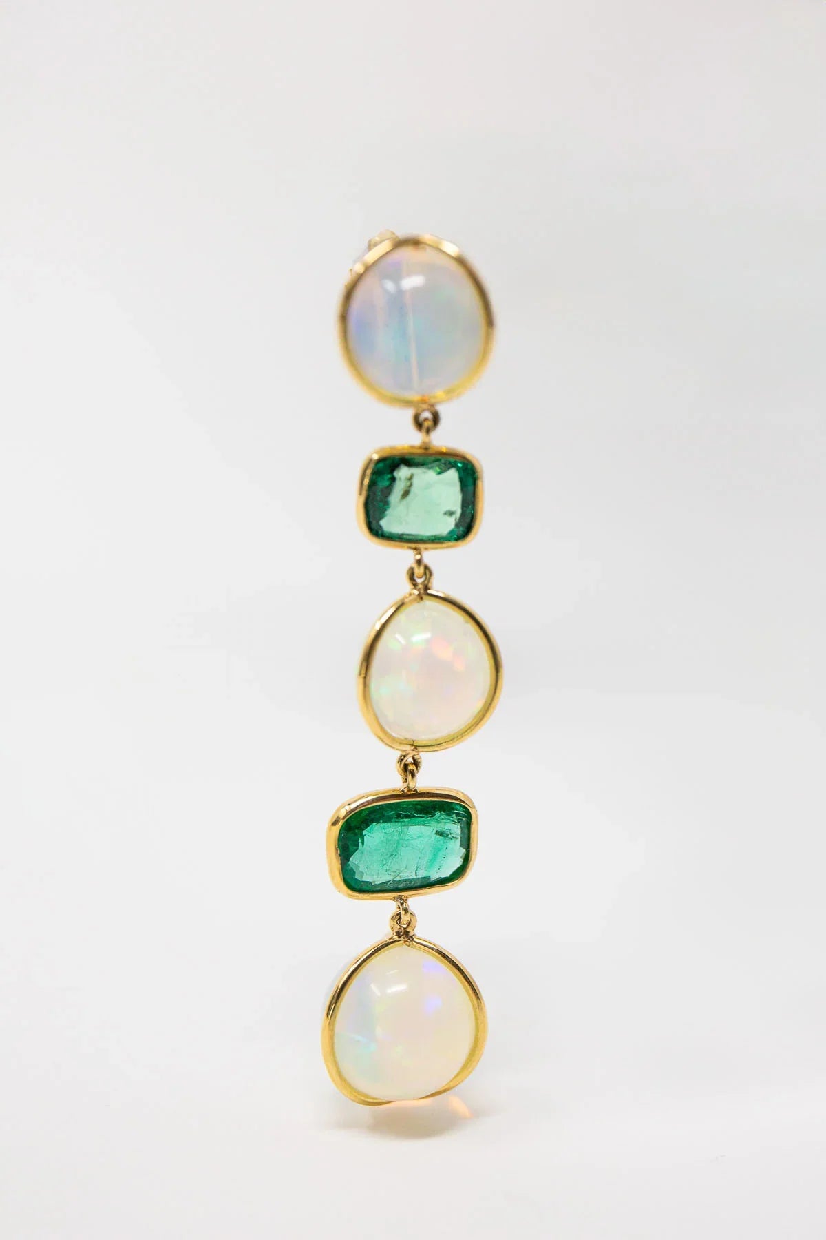 MAUD JEWELRY | OPAL & EMERALD EARRINGS
