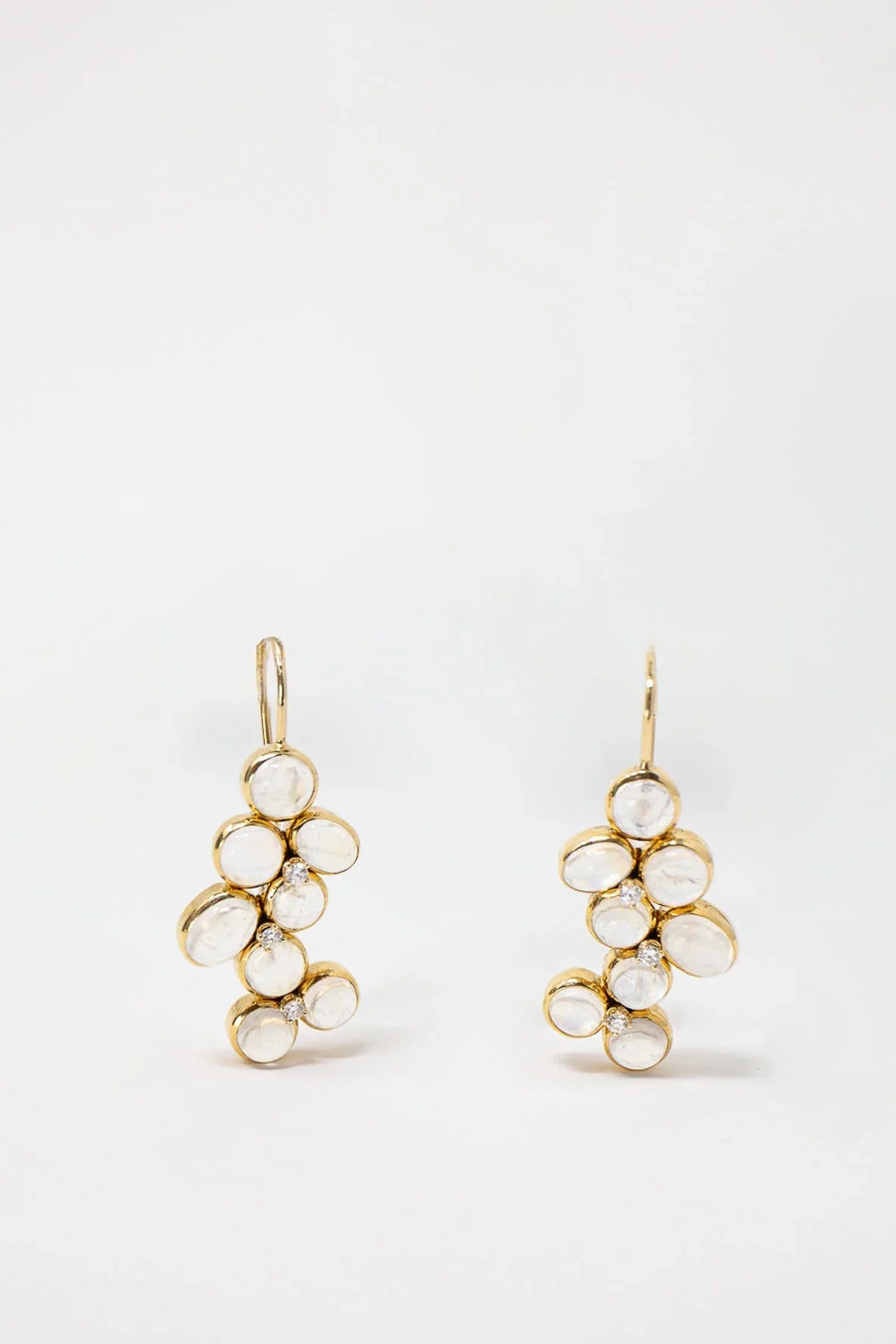 MAUD JEWELRY | MOONSTONE & DIAMOND EARRINGS