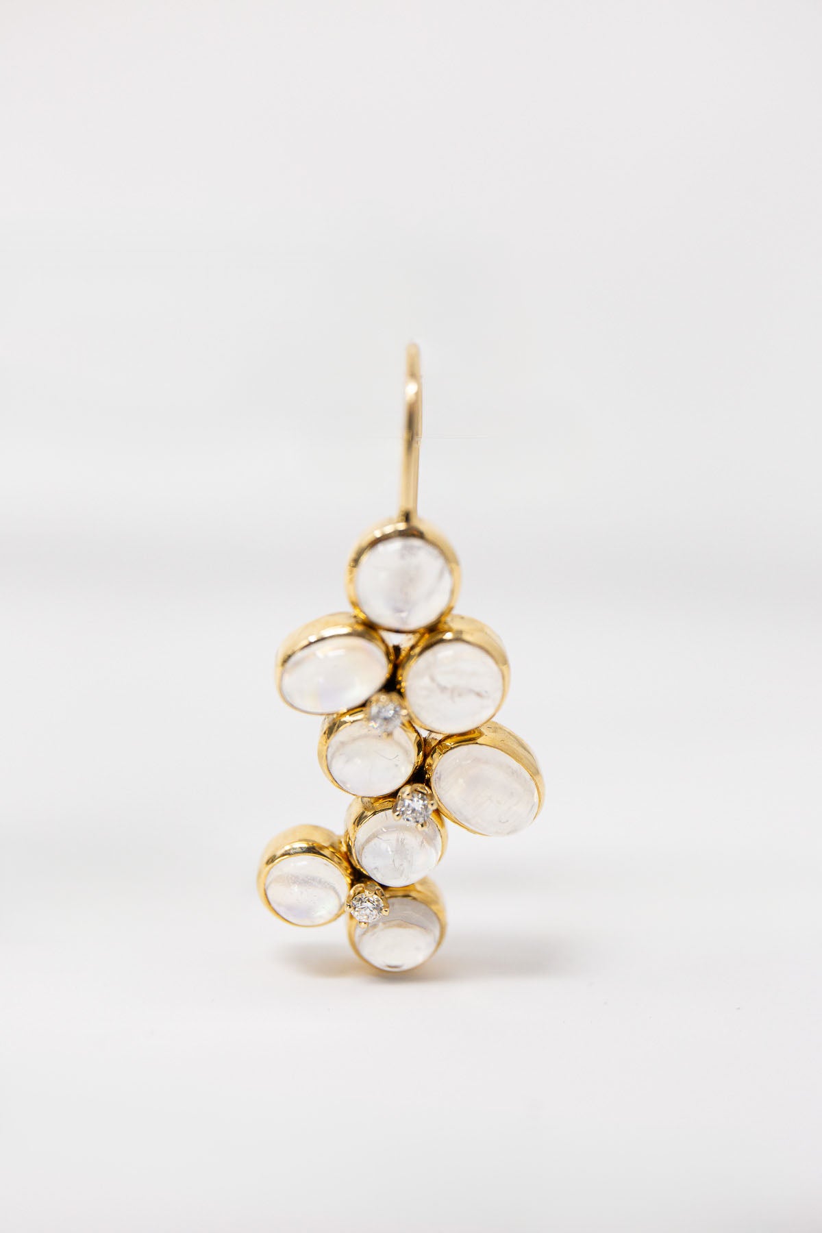 MAUD JEWELRY | MOONSTONE & DIAMOND EARRINGS