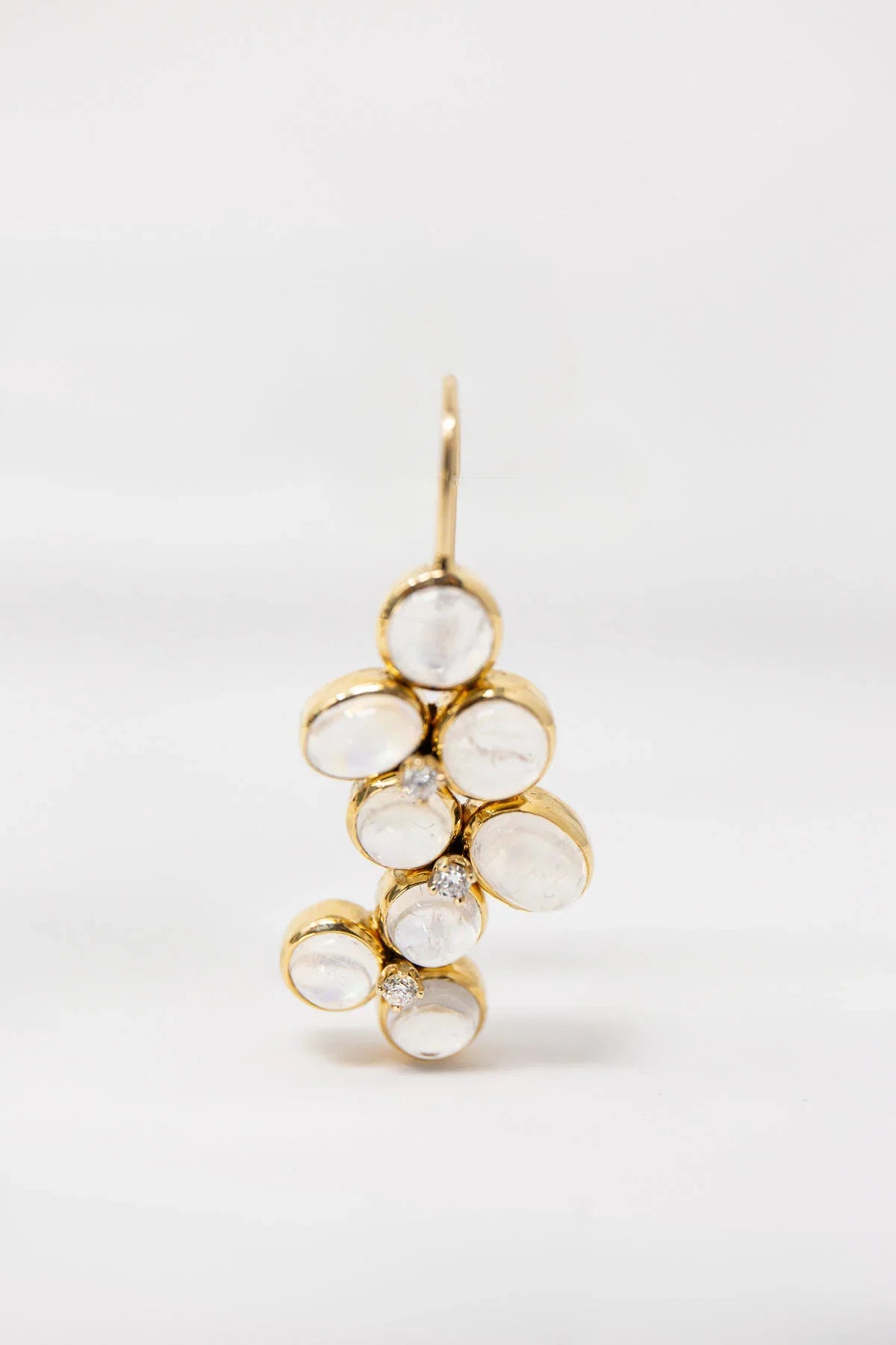 MAUD JEWELRY | MOONSTONE & DIAMOND EARRINGS