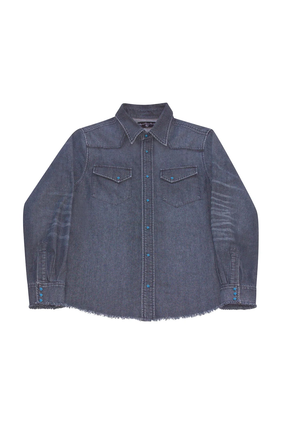 HOLLYWOOD FOREVER RECORDS | WESTERN DENIM TURQUOISE SHIRT