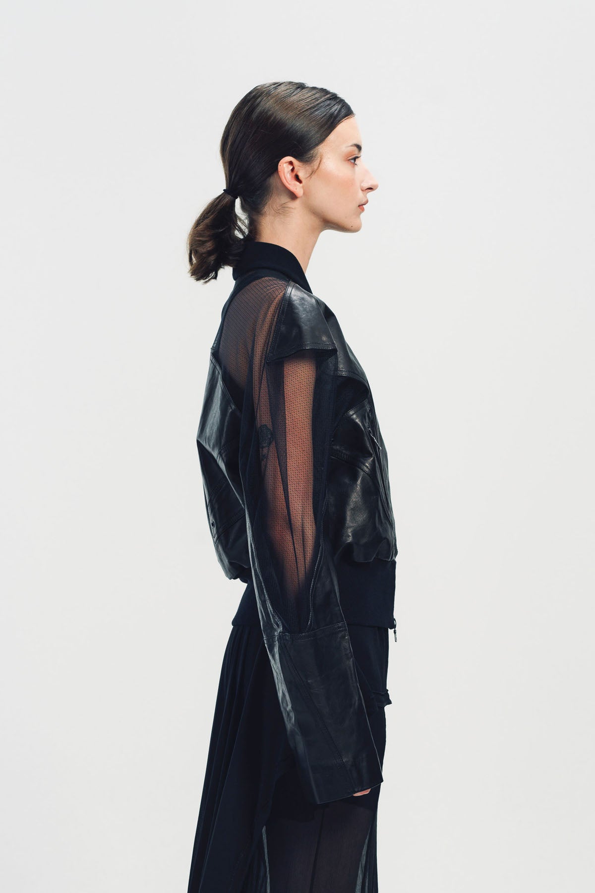 YEHUAFAN | TRANSPARENT BOMBER JACKET