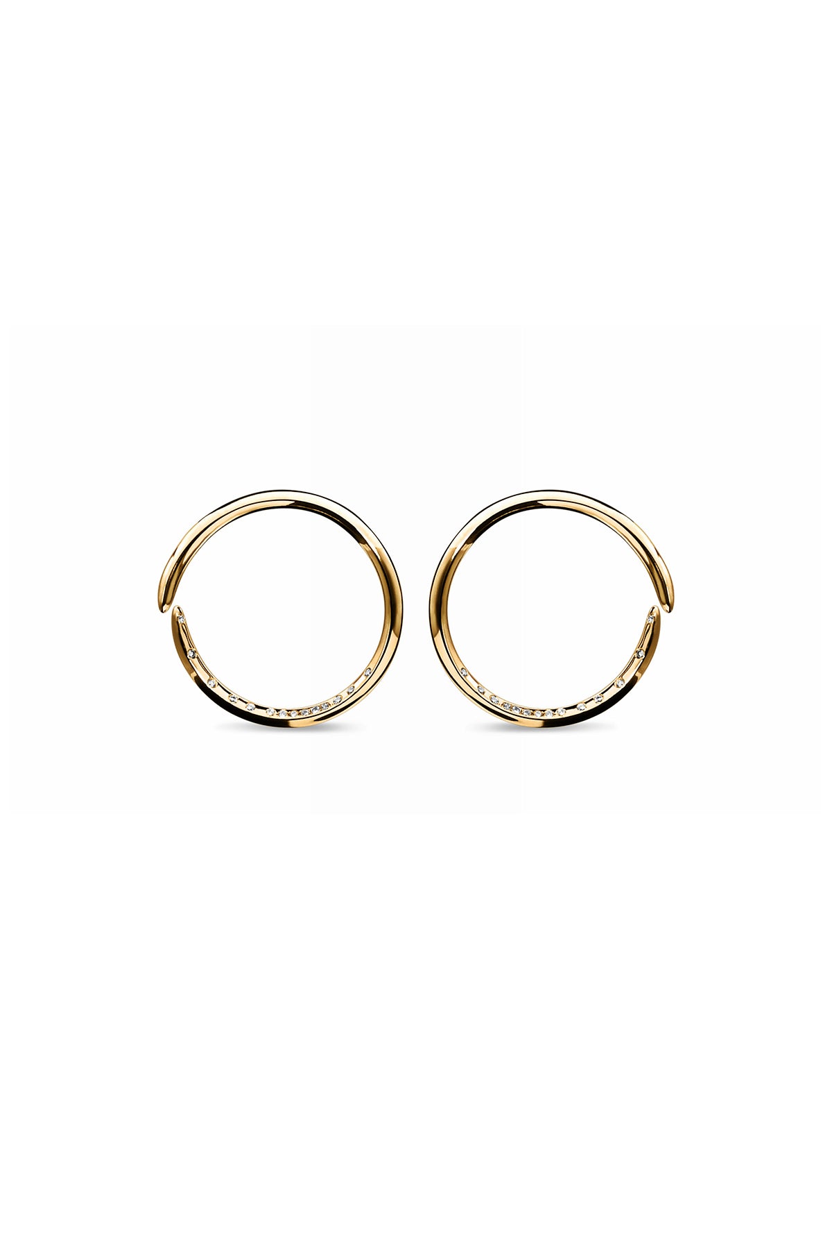 JOVANA DJURIC | MEDIUM PAVE SPLIT HOOP EARRINGS