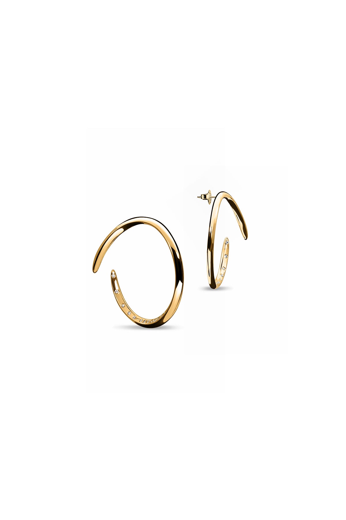 JOVANA DJURIC | MEDIUM PAVE SPLIT HOOP EARRINGS