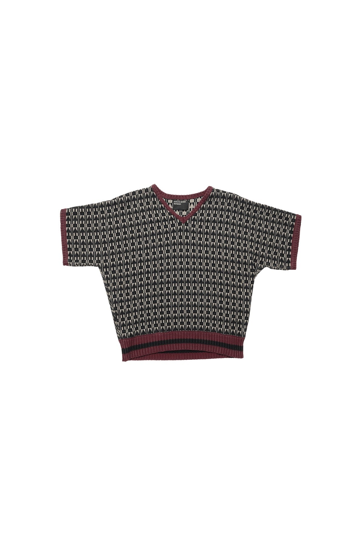 ENFANTS RICHES DÉPRIMÉS | V-NECK SHORTSLEEVE VIENNA SWEATER