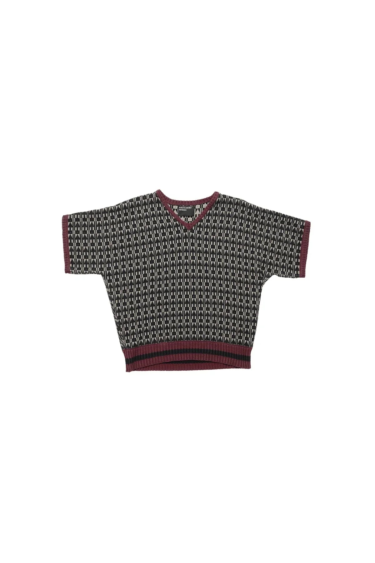 ENFANTS RICHES DÉPRIMÉS | V-NECK SHORTSLEEVE VIENNA SWEATER