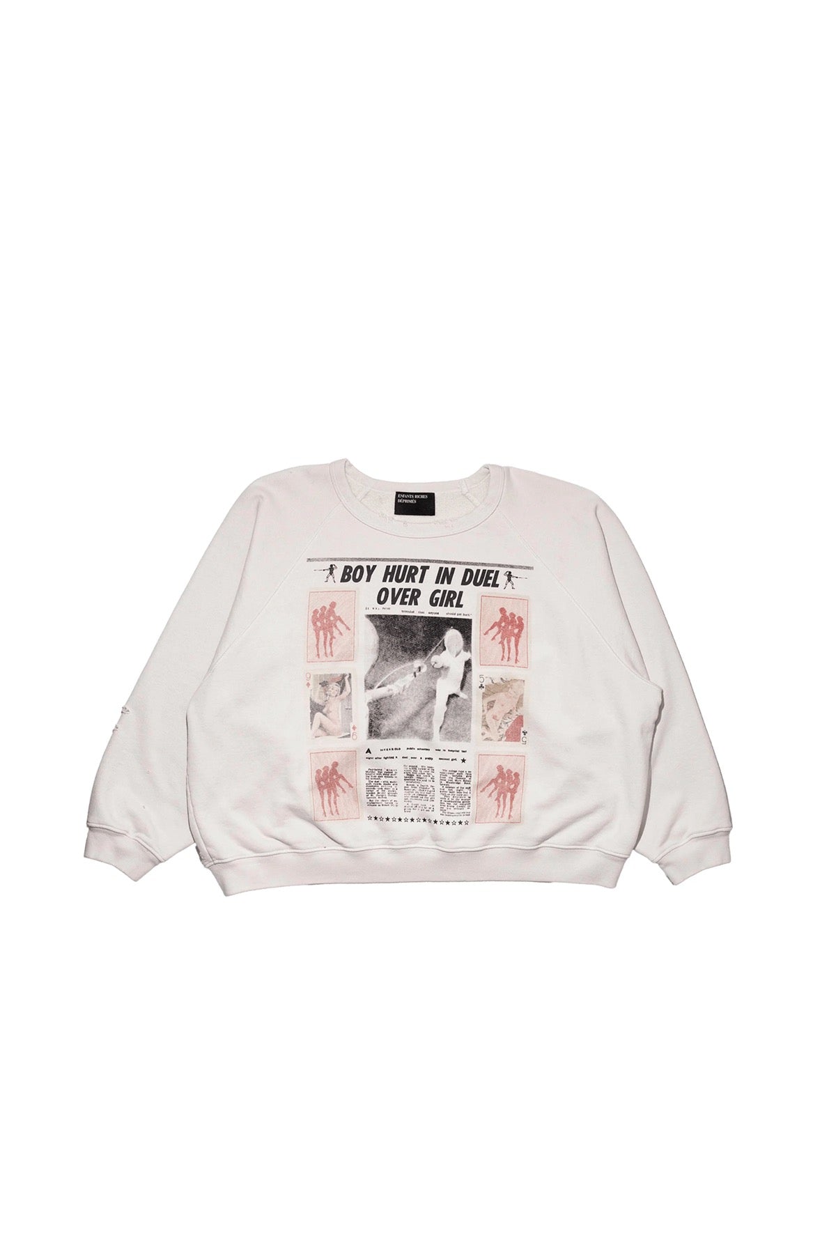 Enfants Riches Déprimés | Boy Hurt in Duel Raglan Crewneck