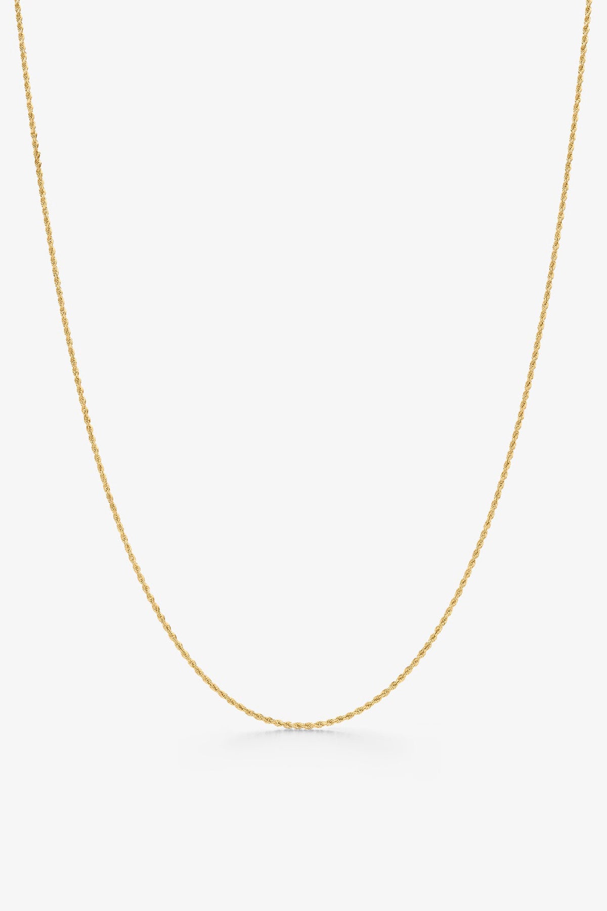 ALEX MOSS | YELLOW GOLD ROPE NECKLACE 22"