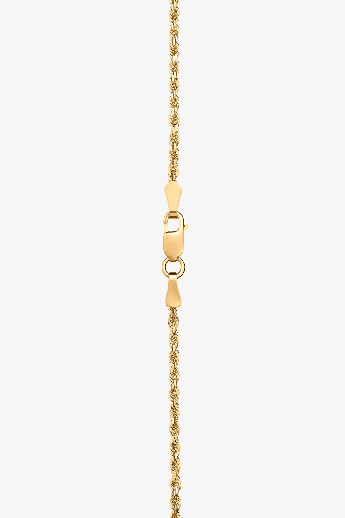 ALEX MOSS | YELLOW GOLD ROPE NECKLACE 22"