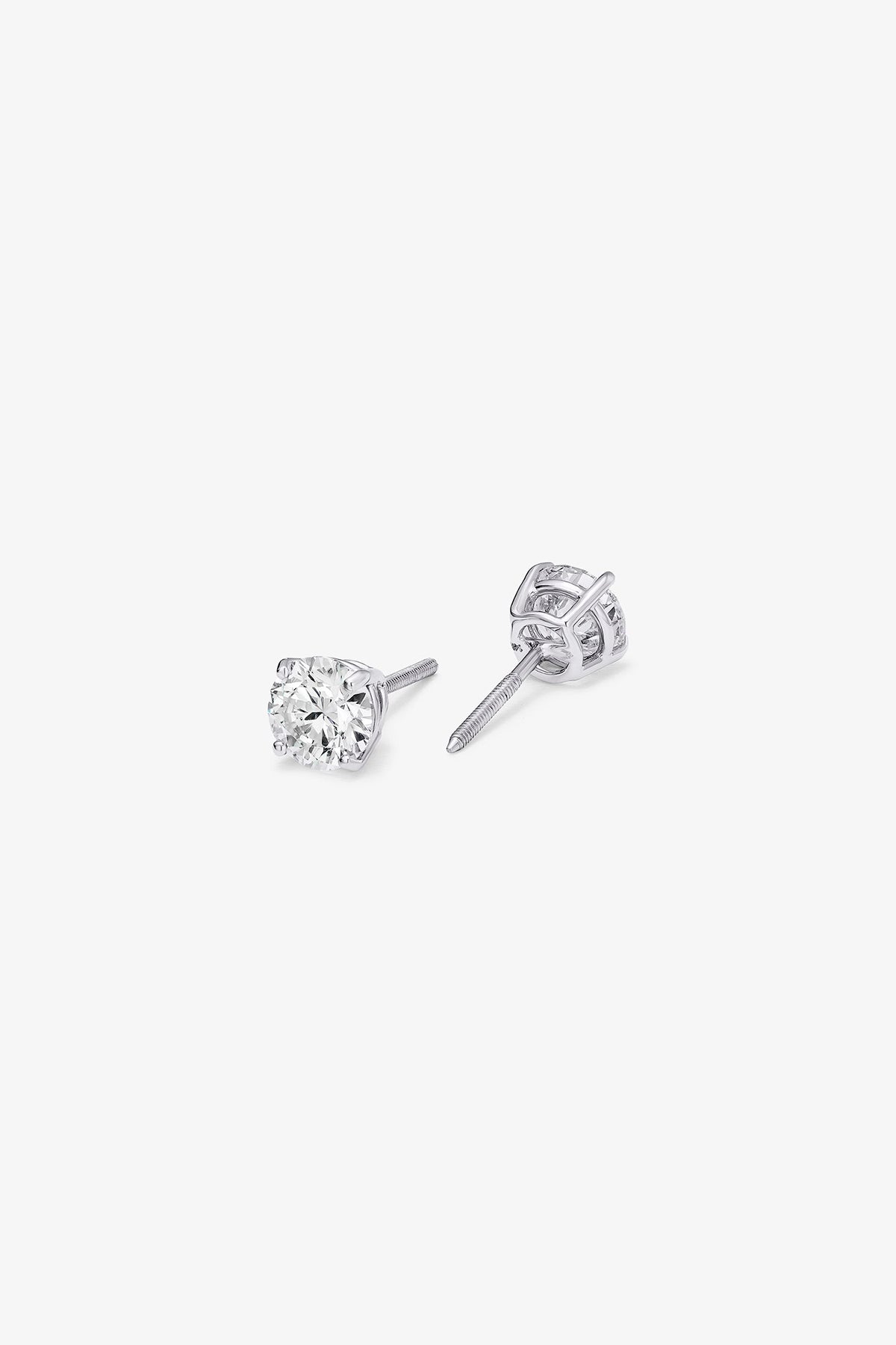 ALEX MOSS | WHITE GOLD STUD EARRINGS 1.0CT