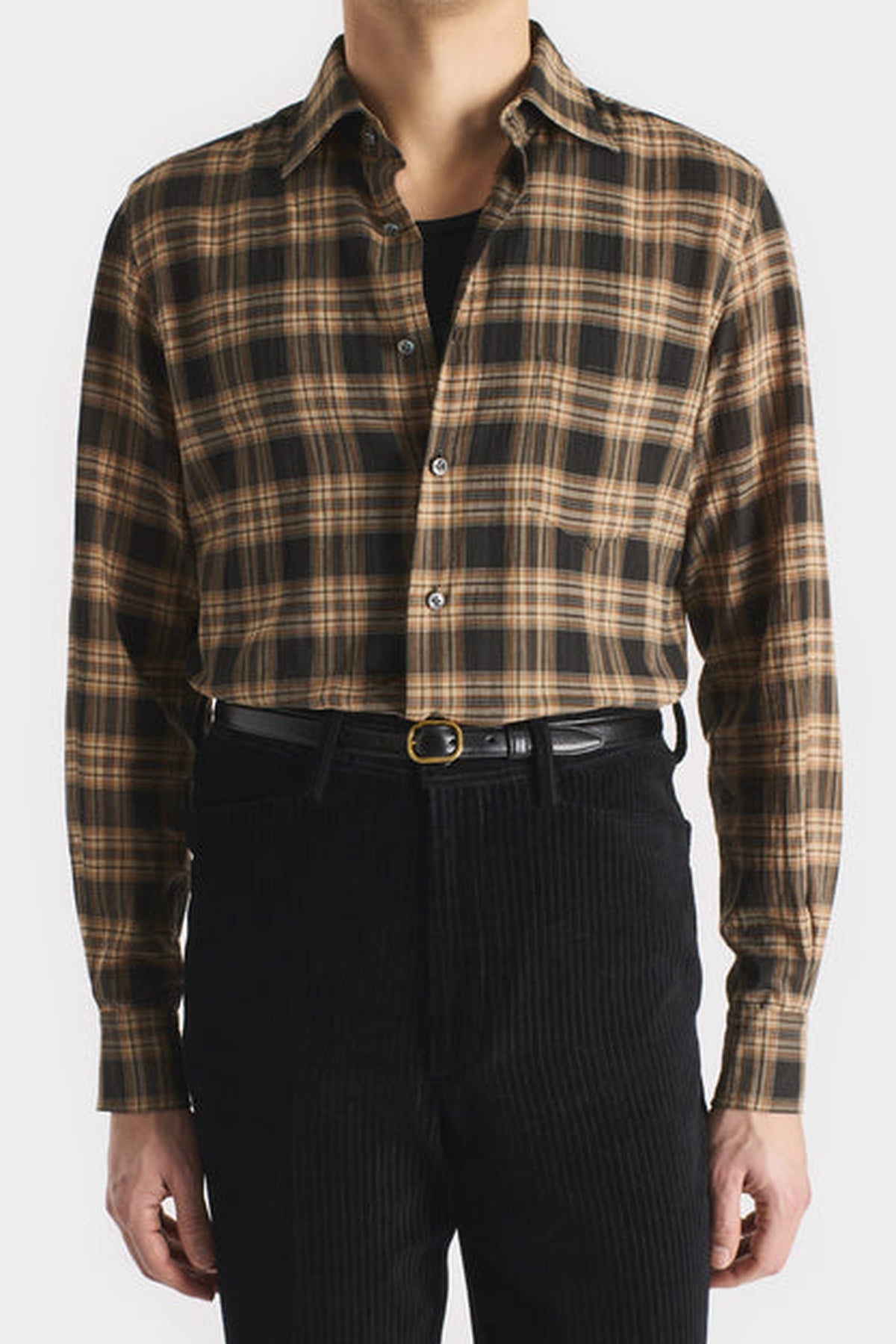HUSBANDS | PLAID LONG SLEEVE SHIRT