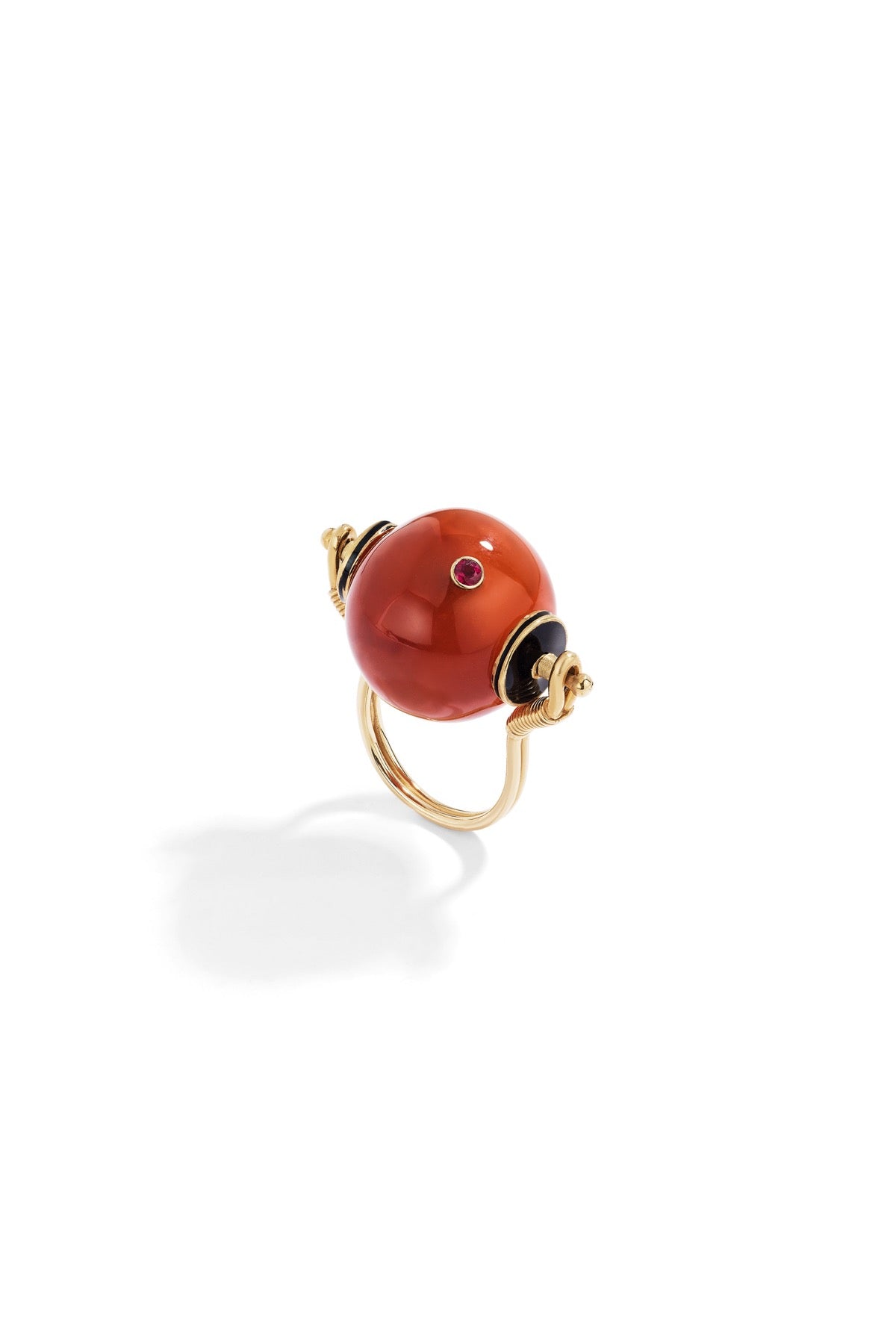 RENATO CIPULLO | CARNELIAN BOCCE RING