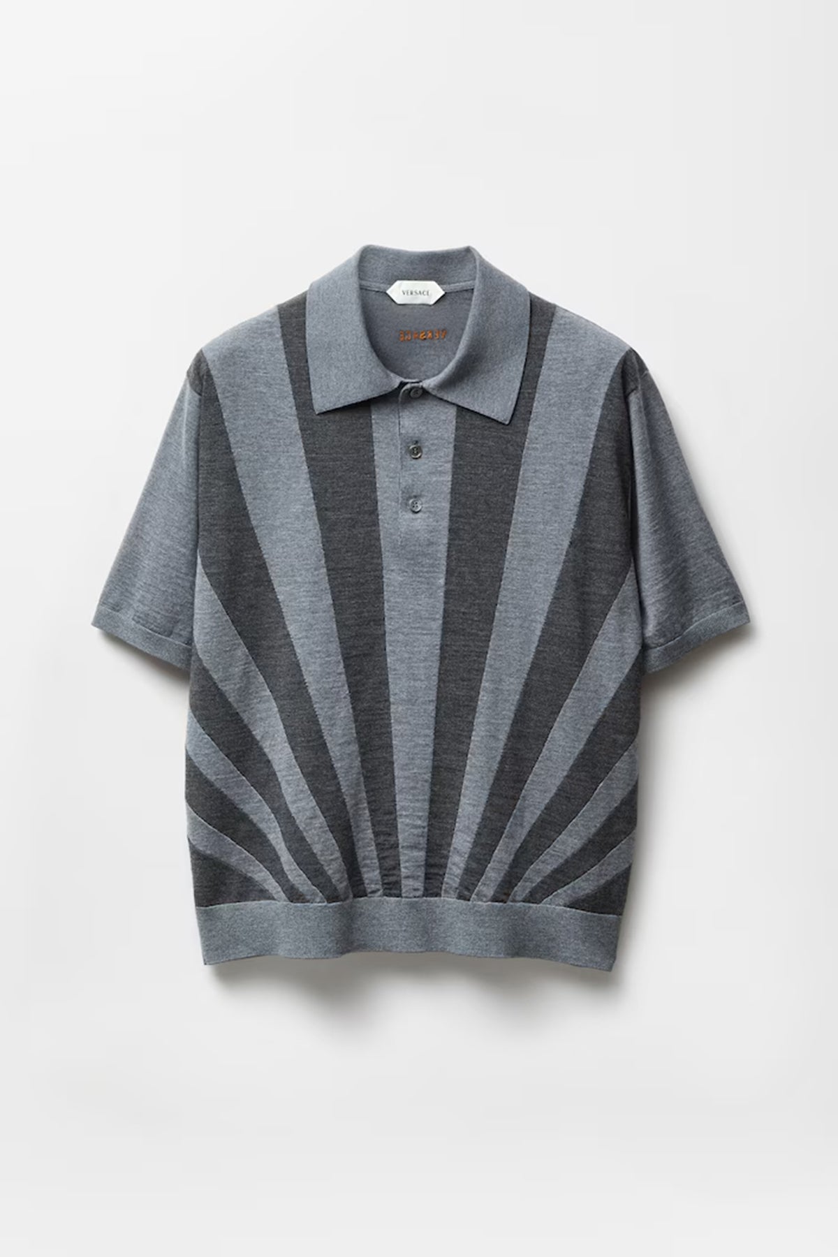 VERSACE | RAYS INTARSIA POLO