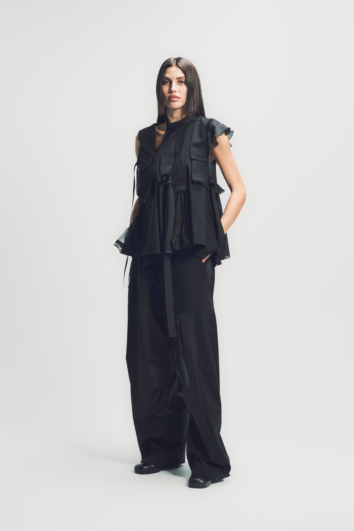SACAI | WOOL SUITING PANTS