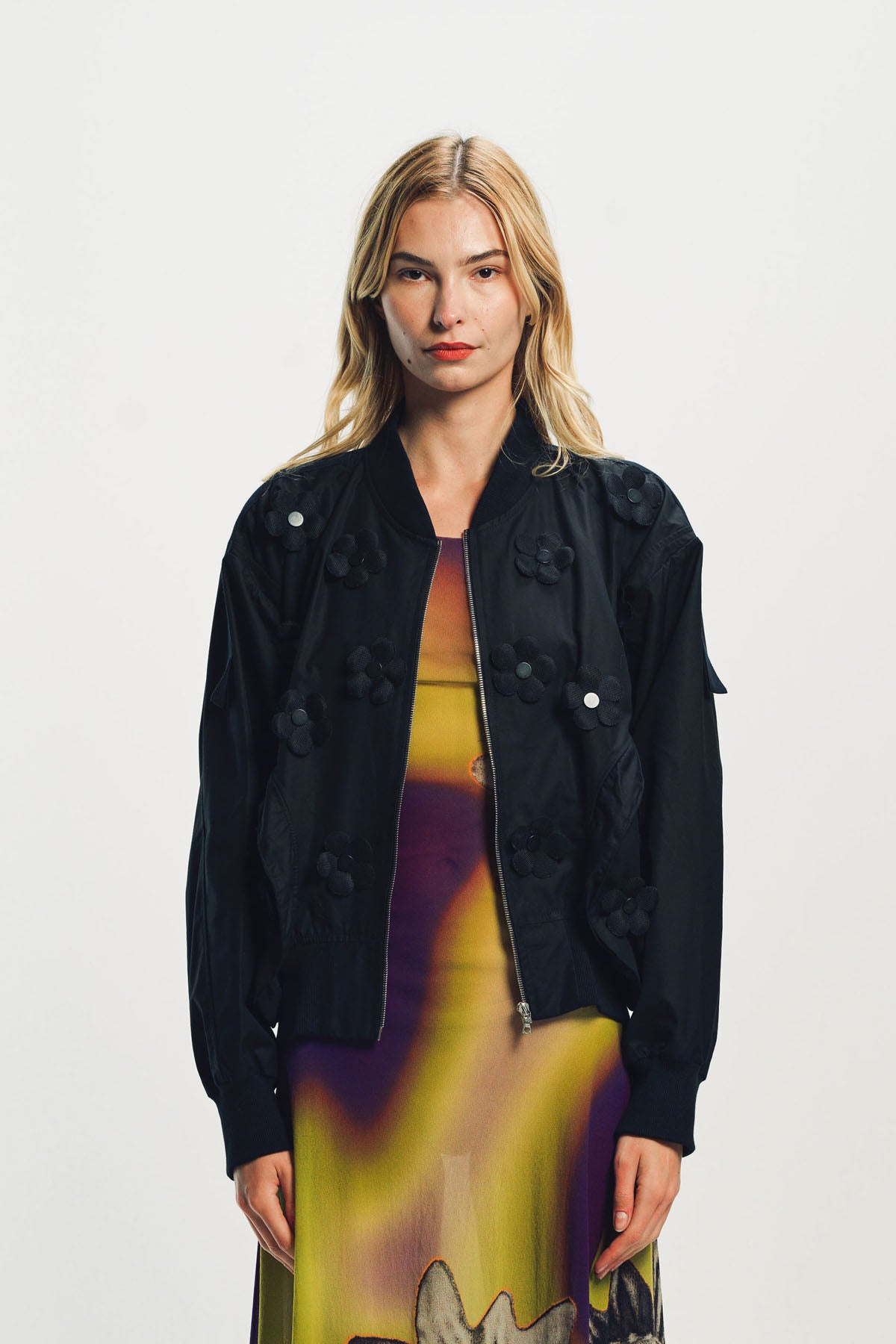 PAULA CANOVAS DEL VAS | FLOWER BOMBER JACKET