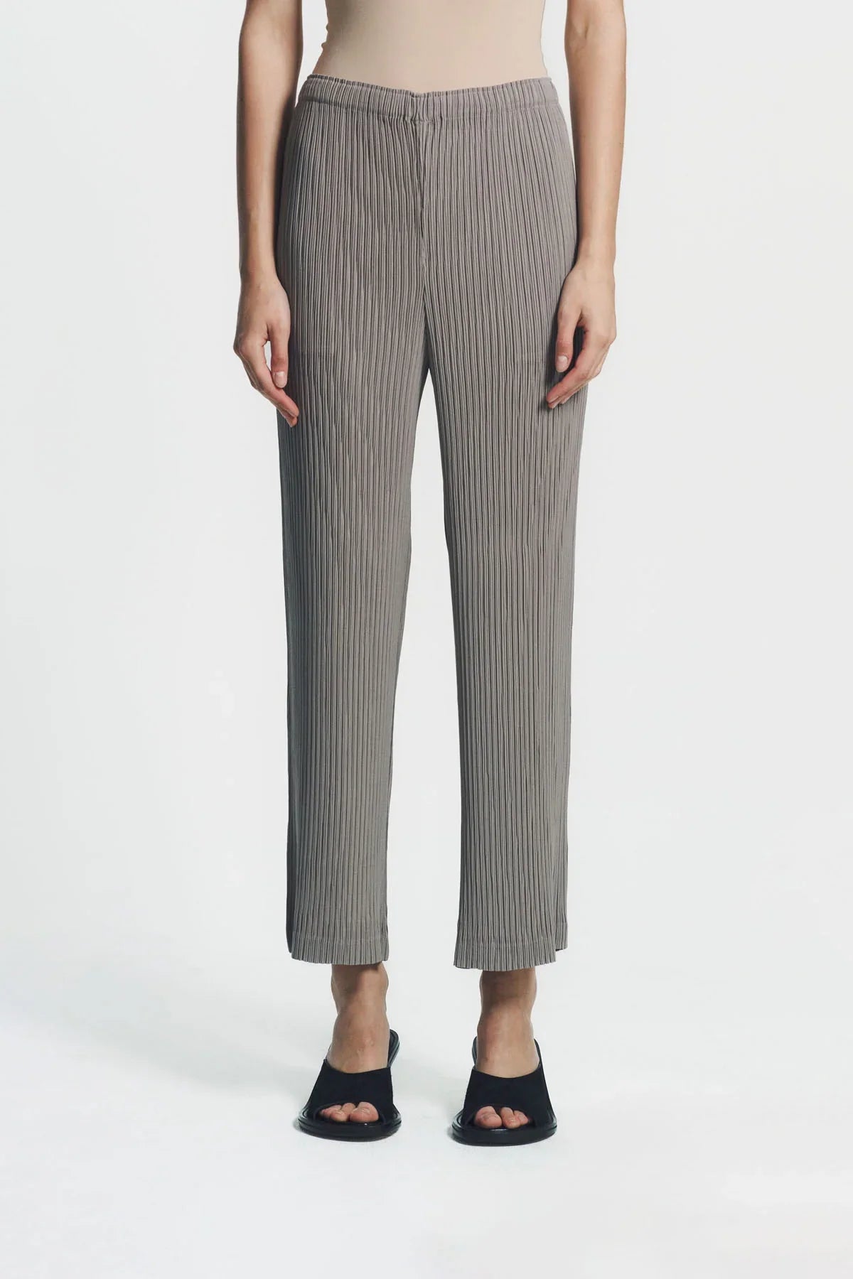 ISSEY MIYAKE | HATCHING PLEATS PANTS