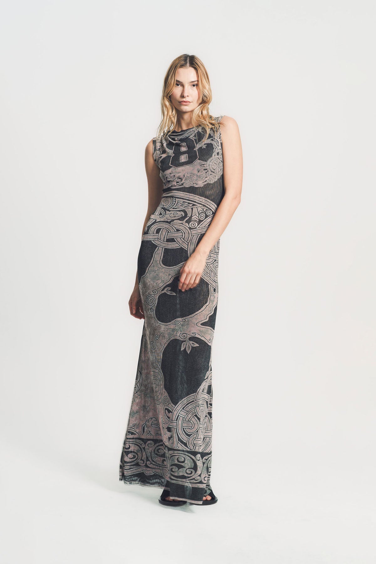 OTTOLINGER | MESH MAXI GOWN