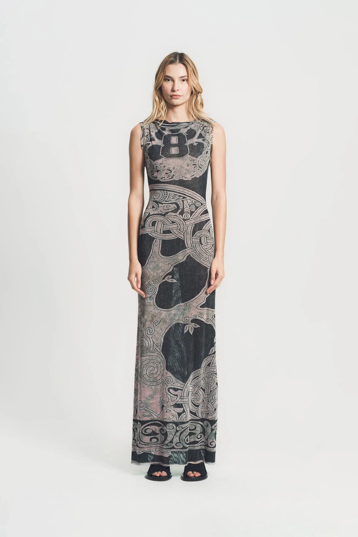 OTTOLINGER | MESH MAXI GOWN